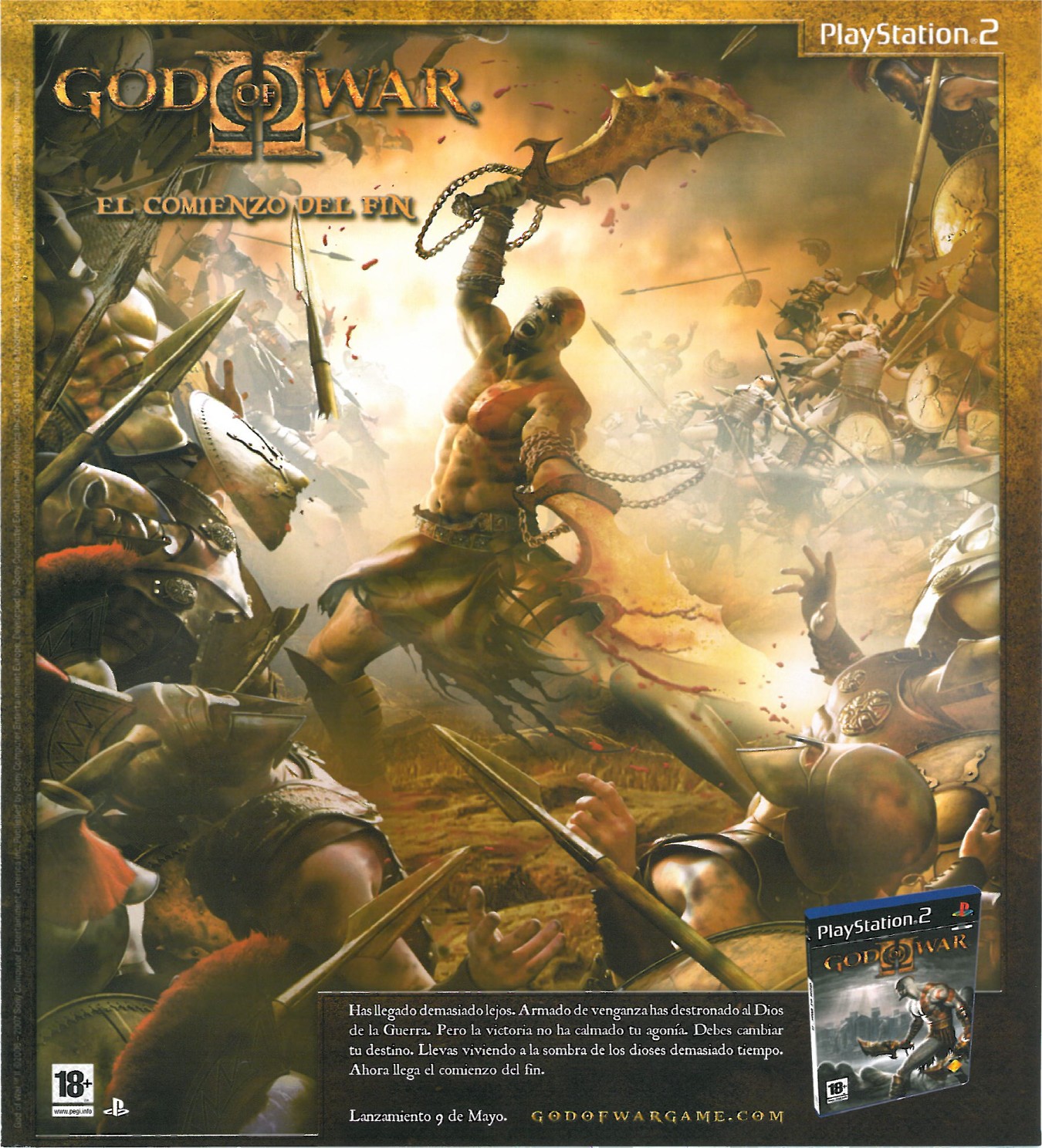 God of War II PS2 cover