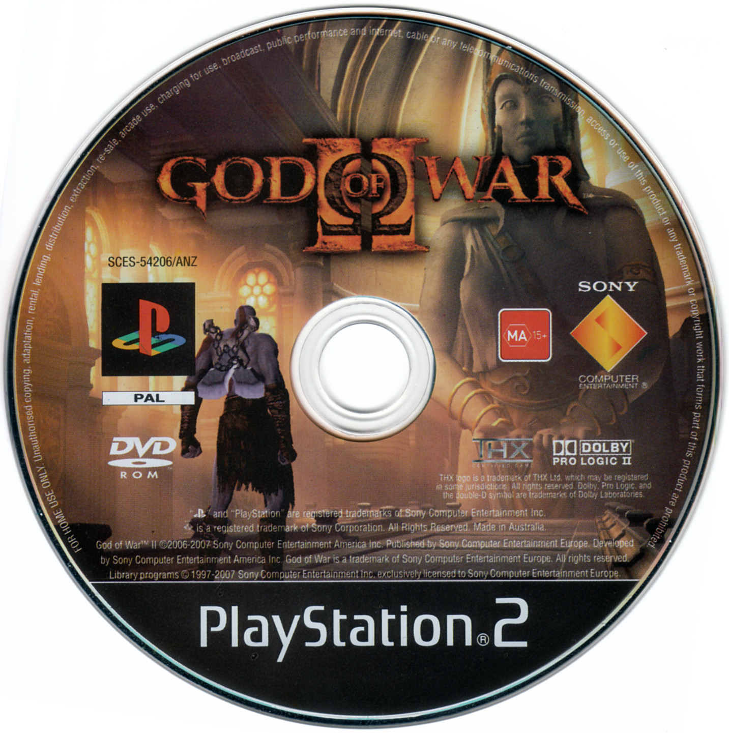 God of War II PS2 cover