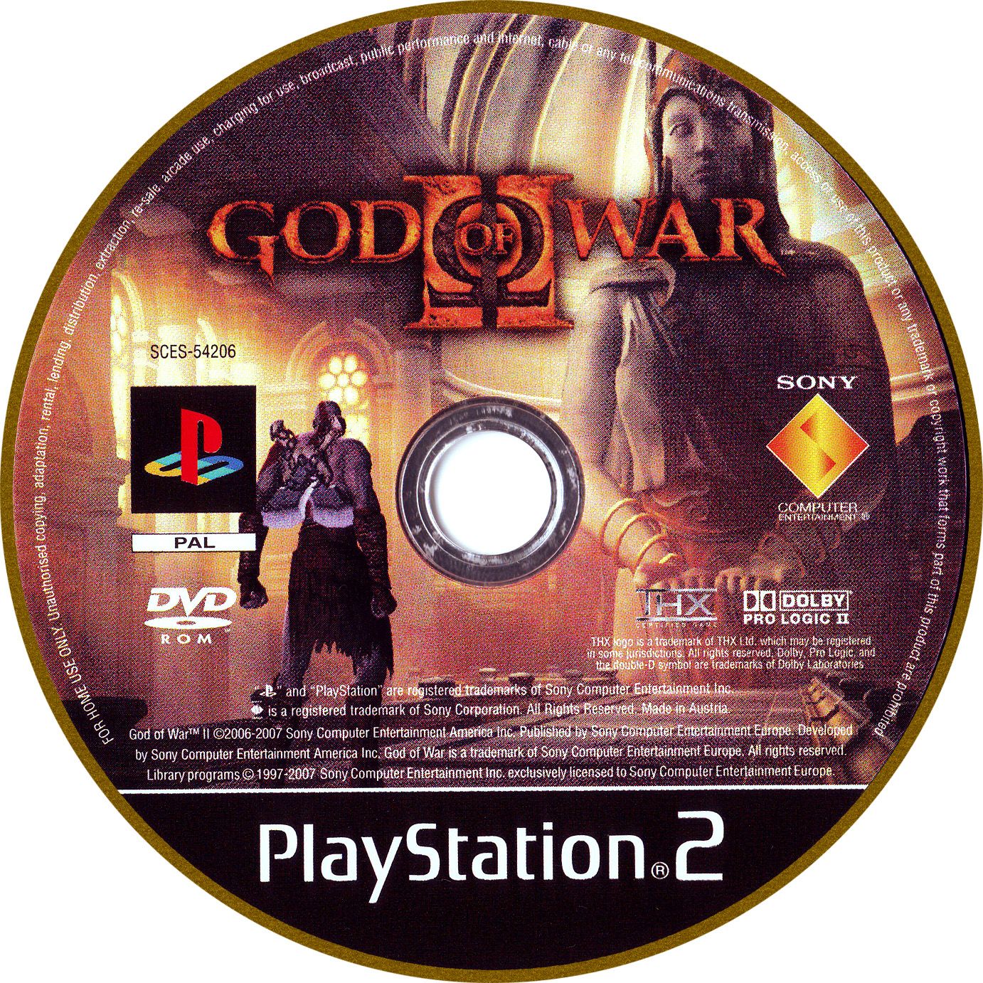 God of War II PS2 cover