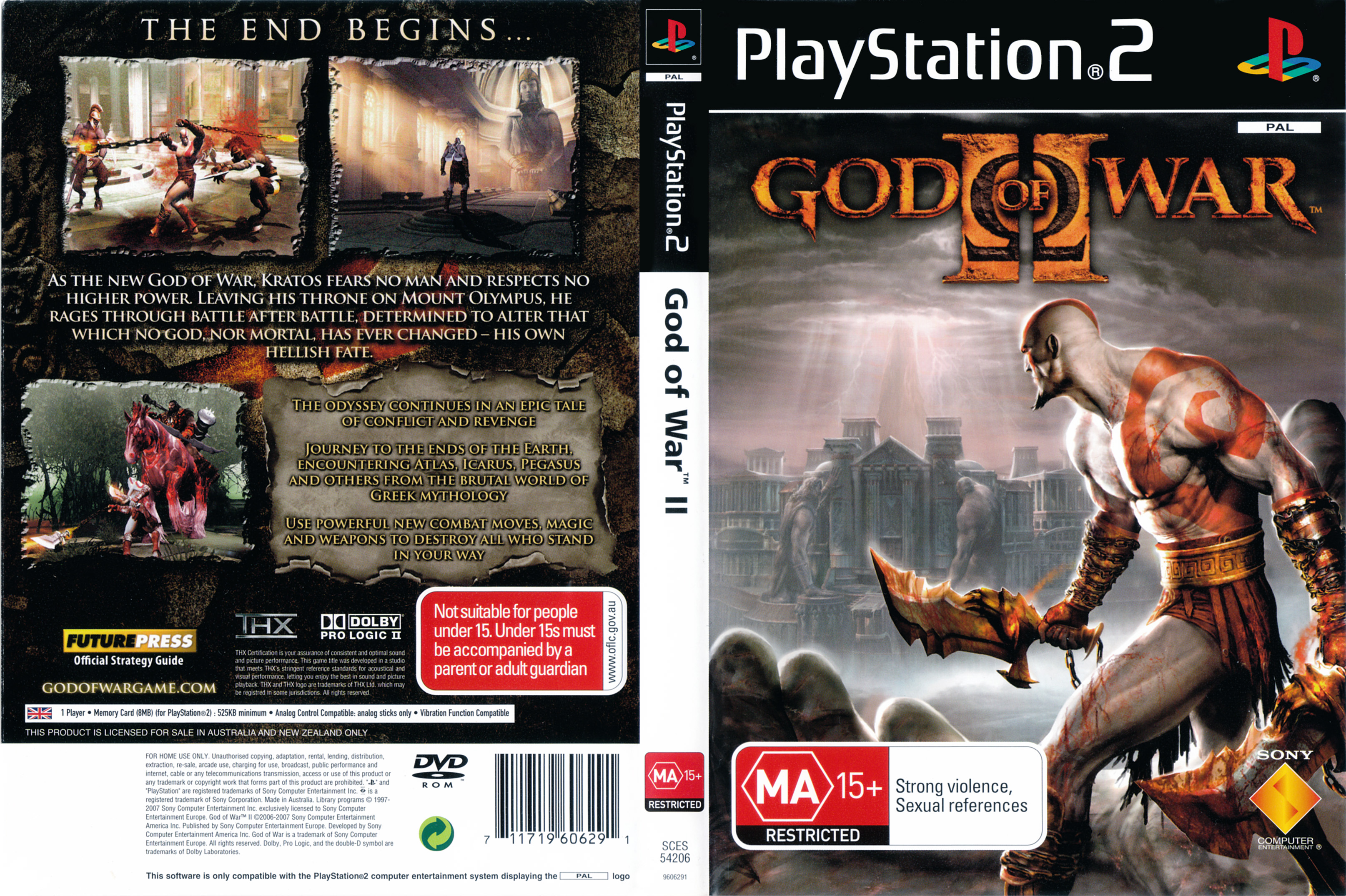 God of War II PS2 cover
