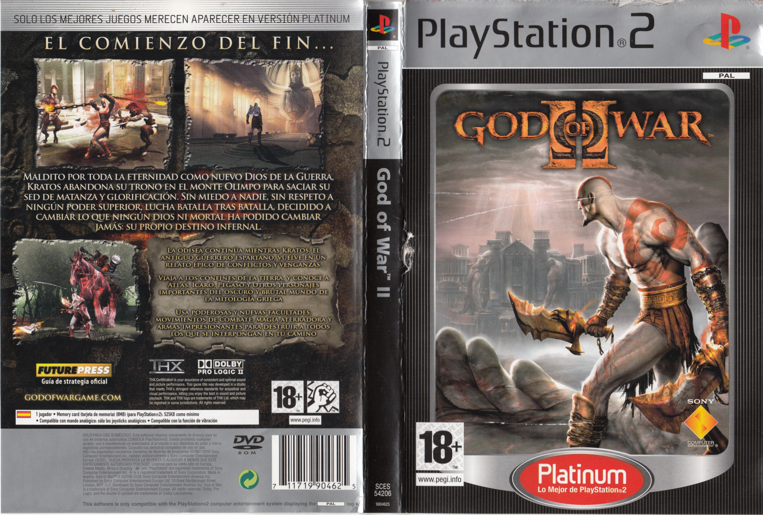 God of War II PS2 cover