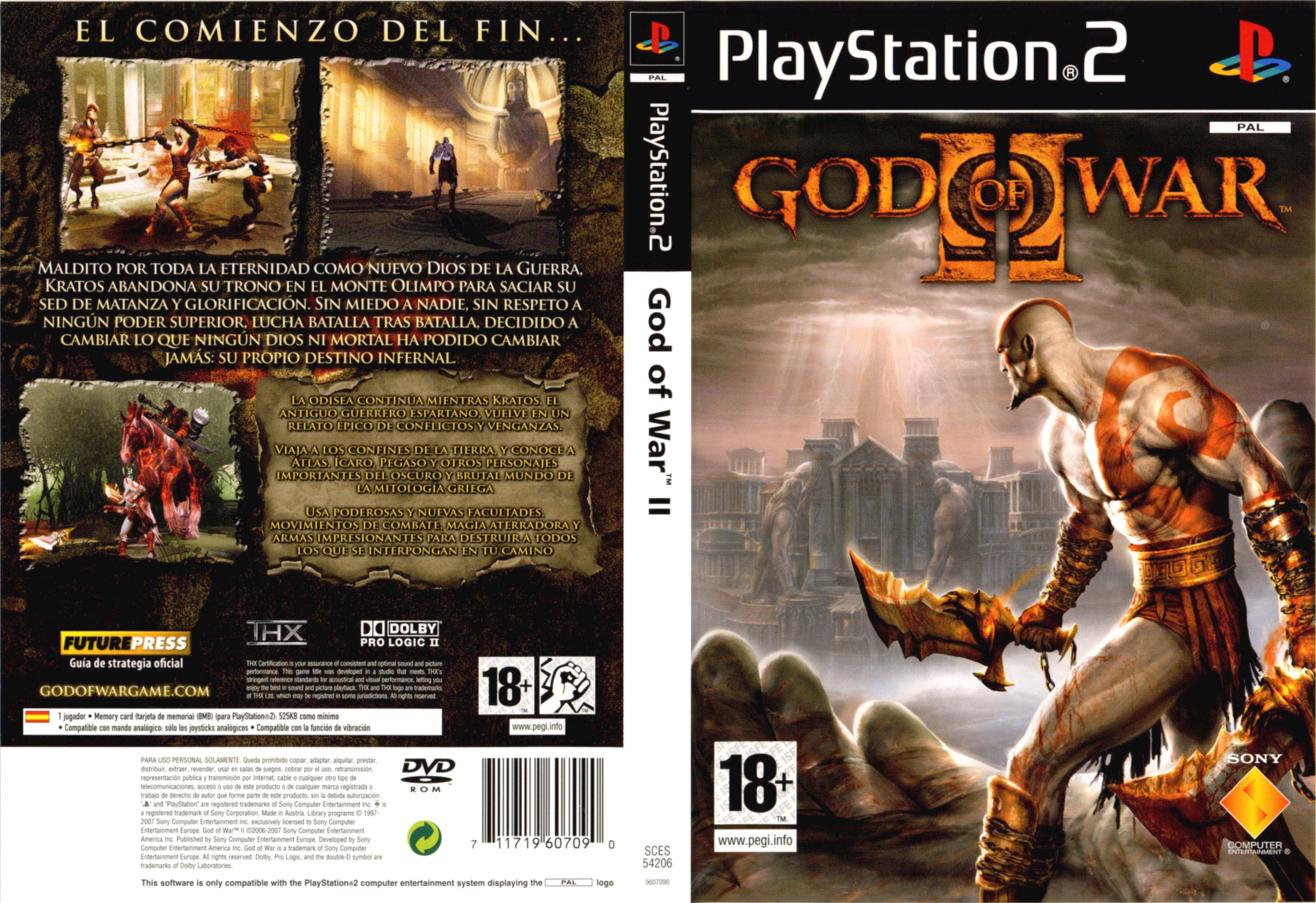 God of War II PS2 cover