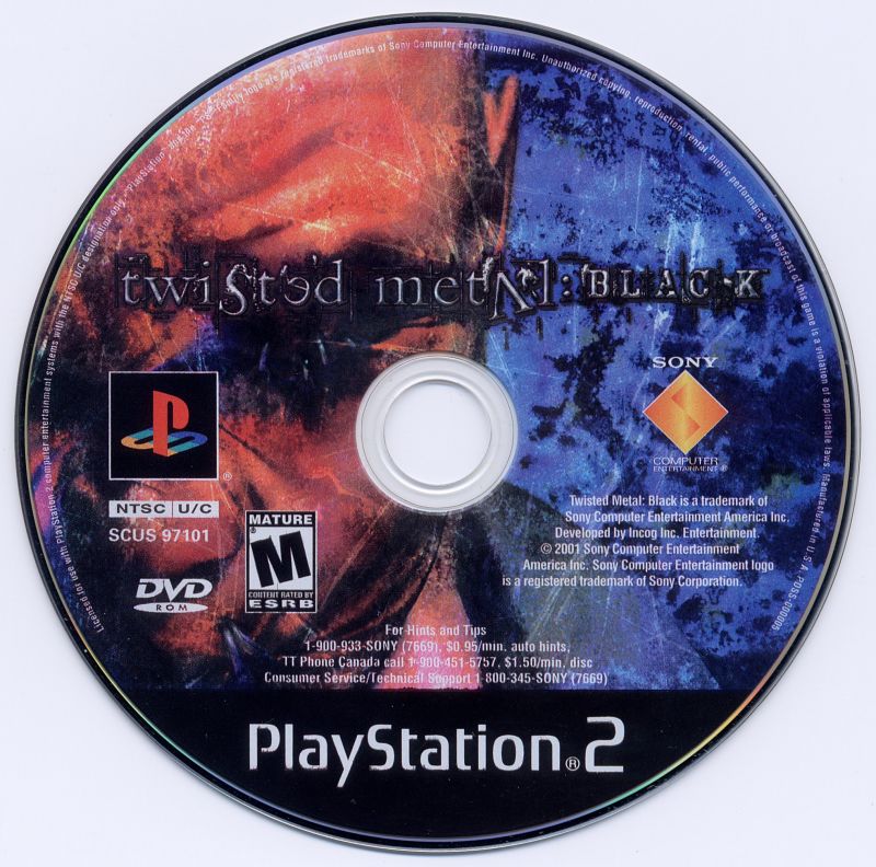 Twisted Metal - Black PS2 cover