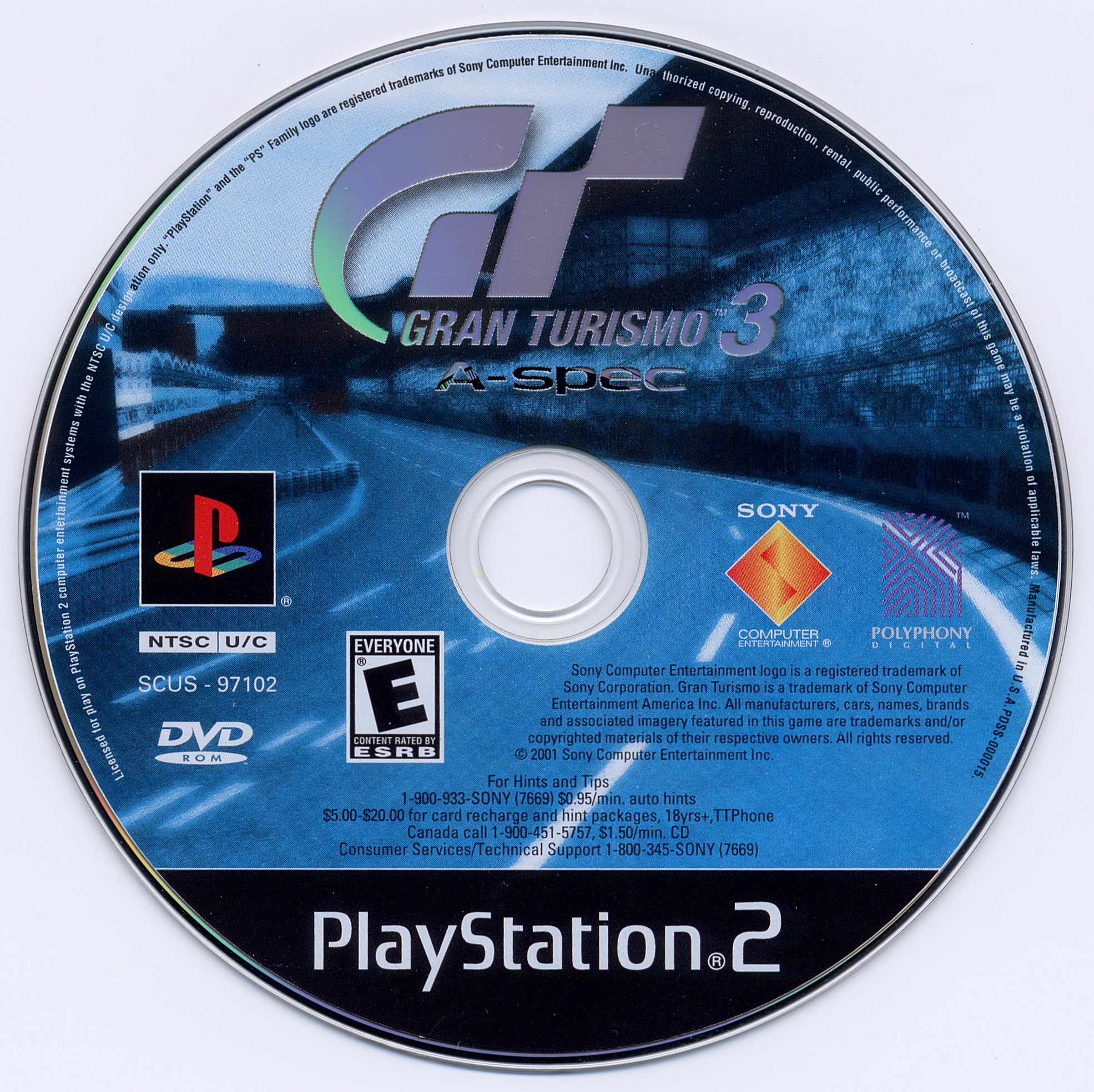 Gran Turismo 3 A-Spec PS2 cover