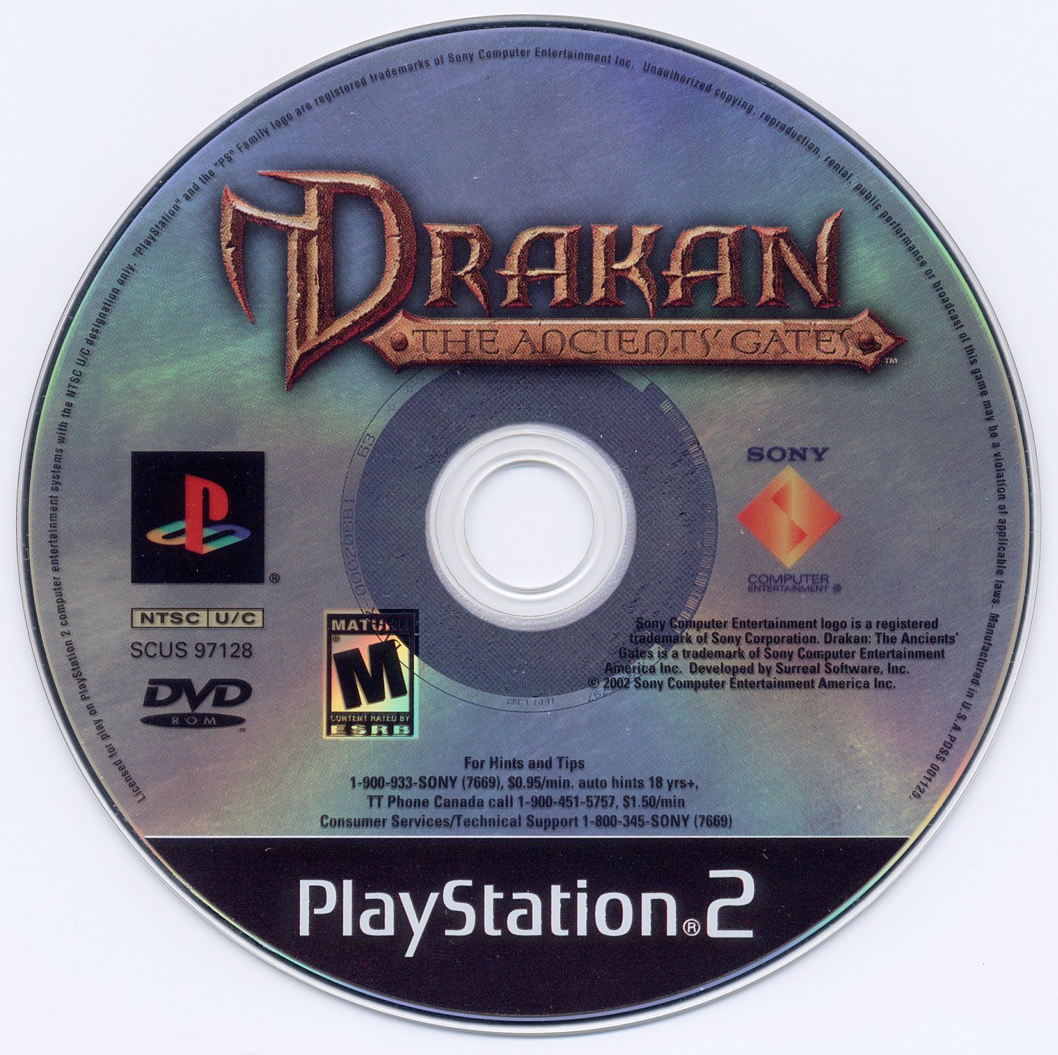 Drakan - The Ancients' Gates PSX cover