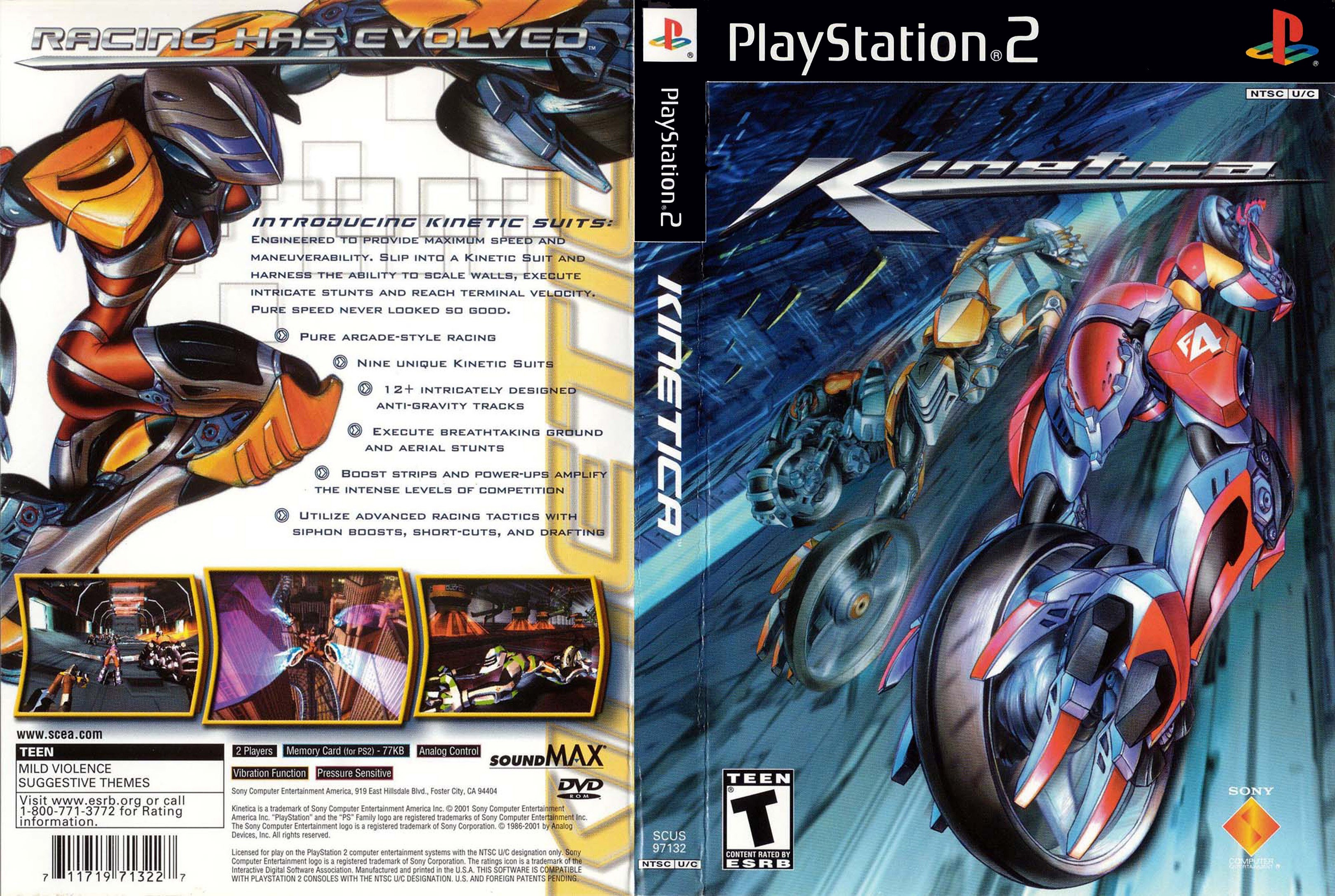 Kinetica PS2 cover