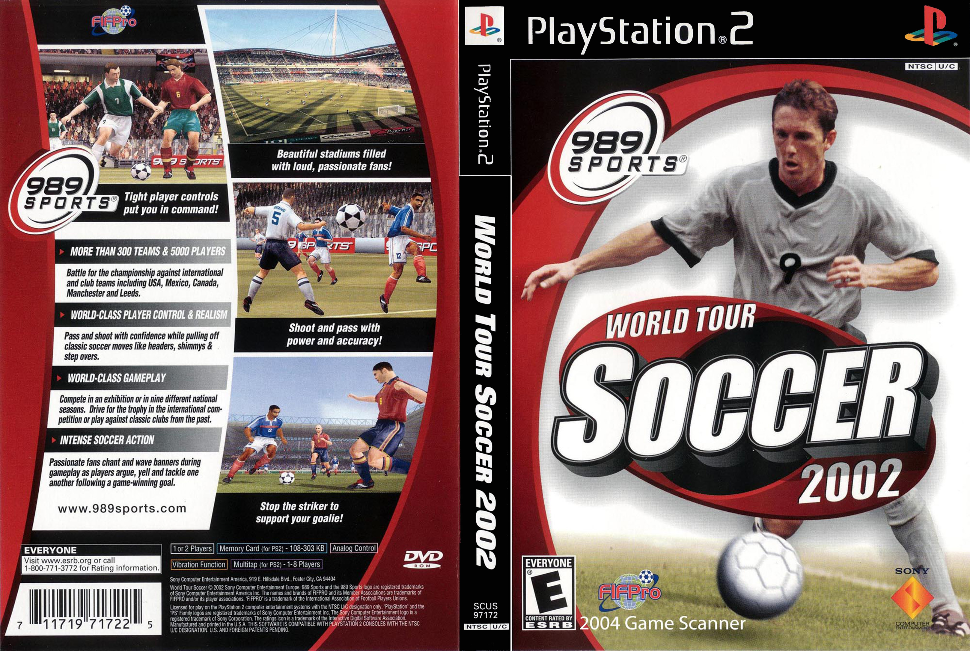 World Tour Soccer 2002 PS2 cover