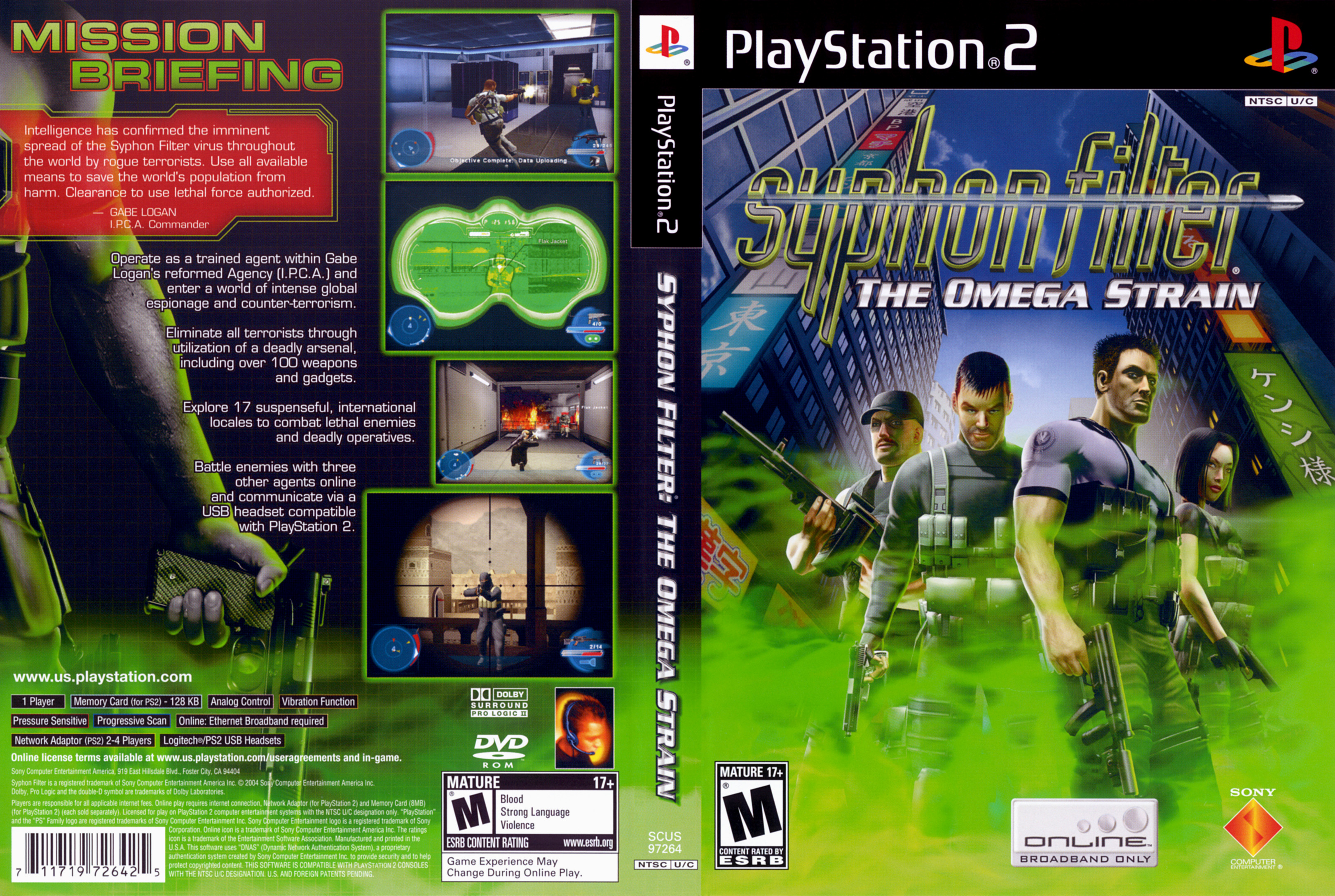 Syphon Filter - The Omega Strain PS2 cover