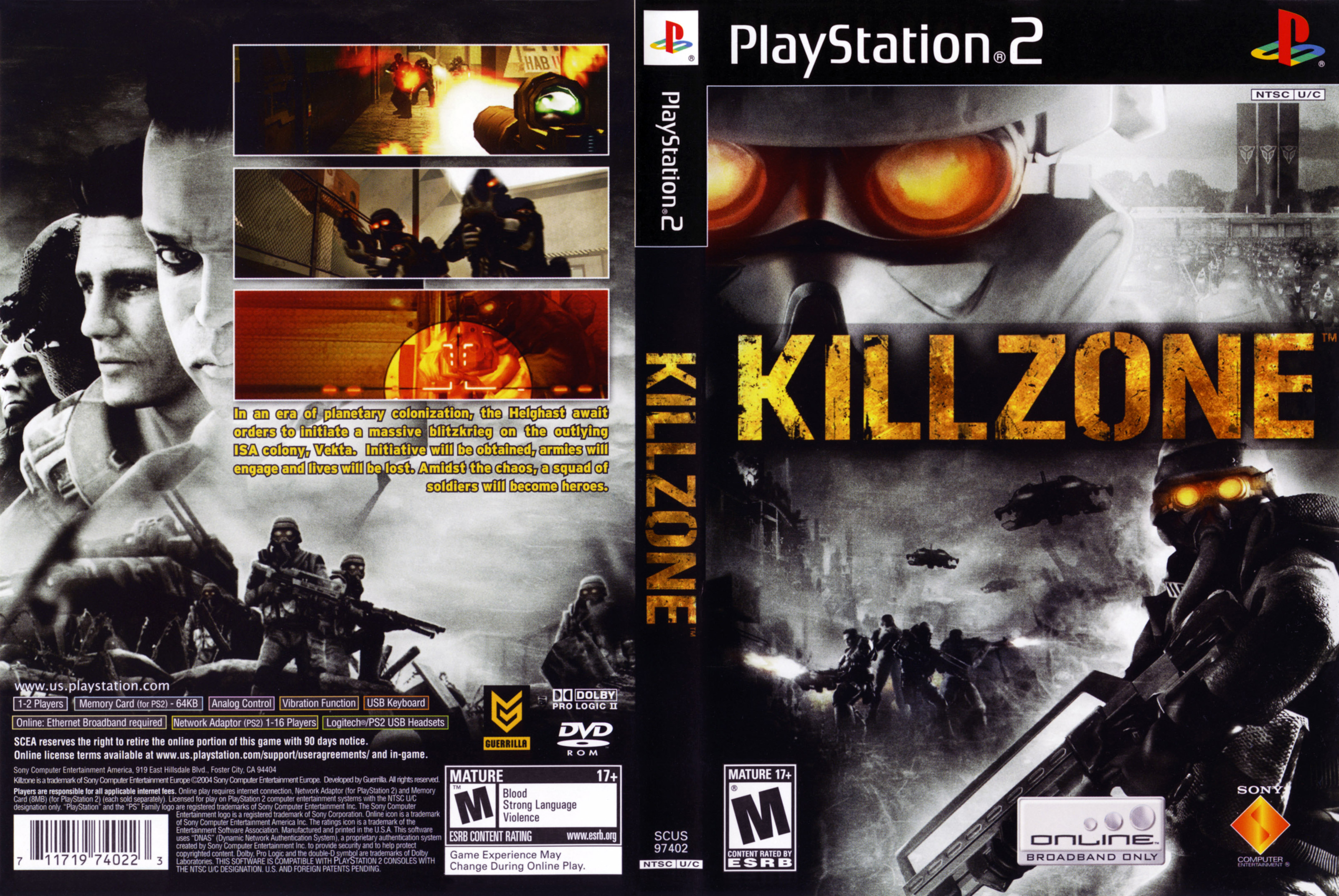 Killzone PS2 cover