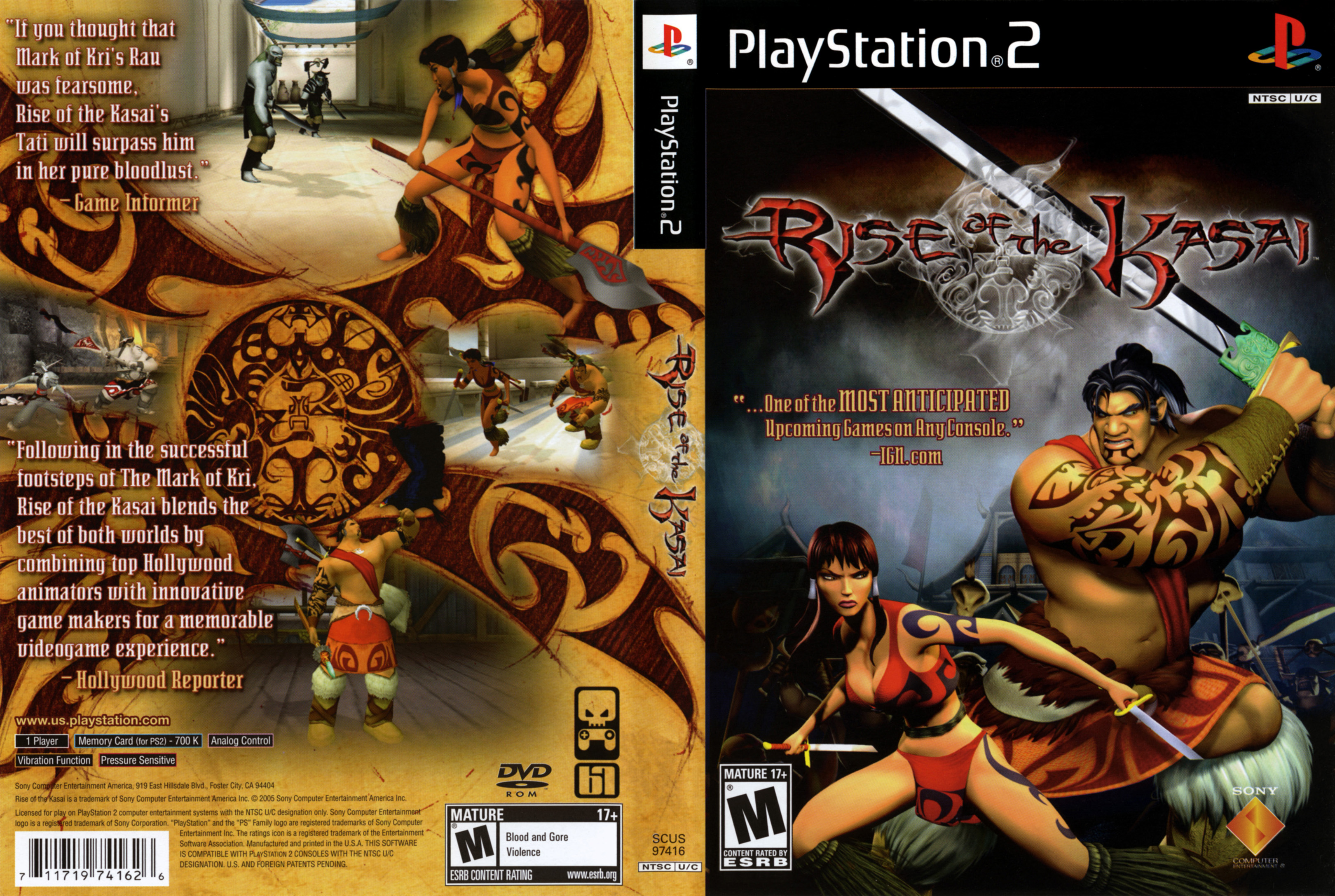 Rise of the Kasai PS2 cover