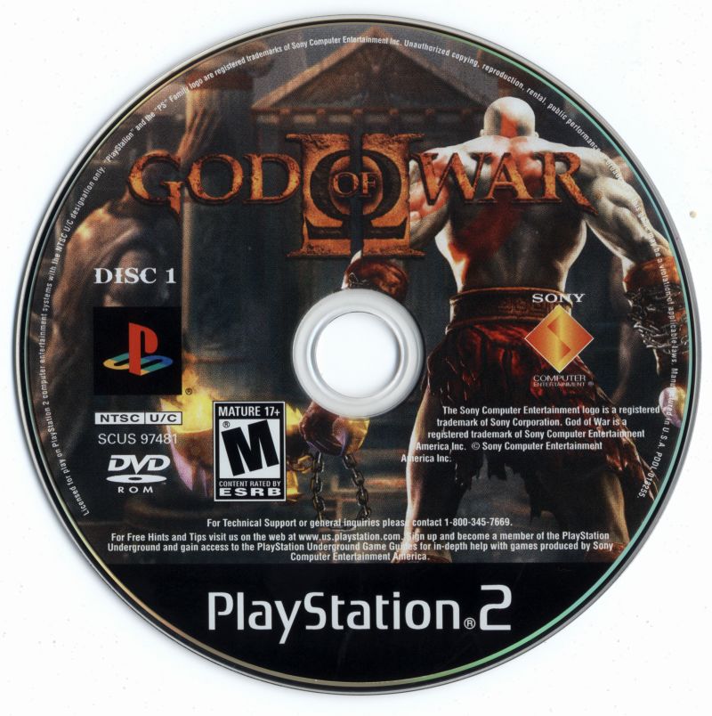 God of War II PS2 cover
