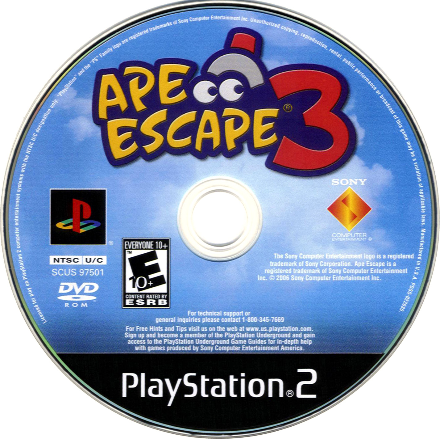 Ape Escape 3 PS2 cover