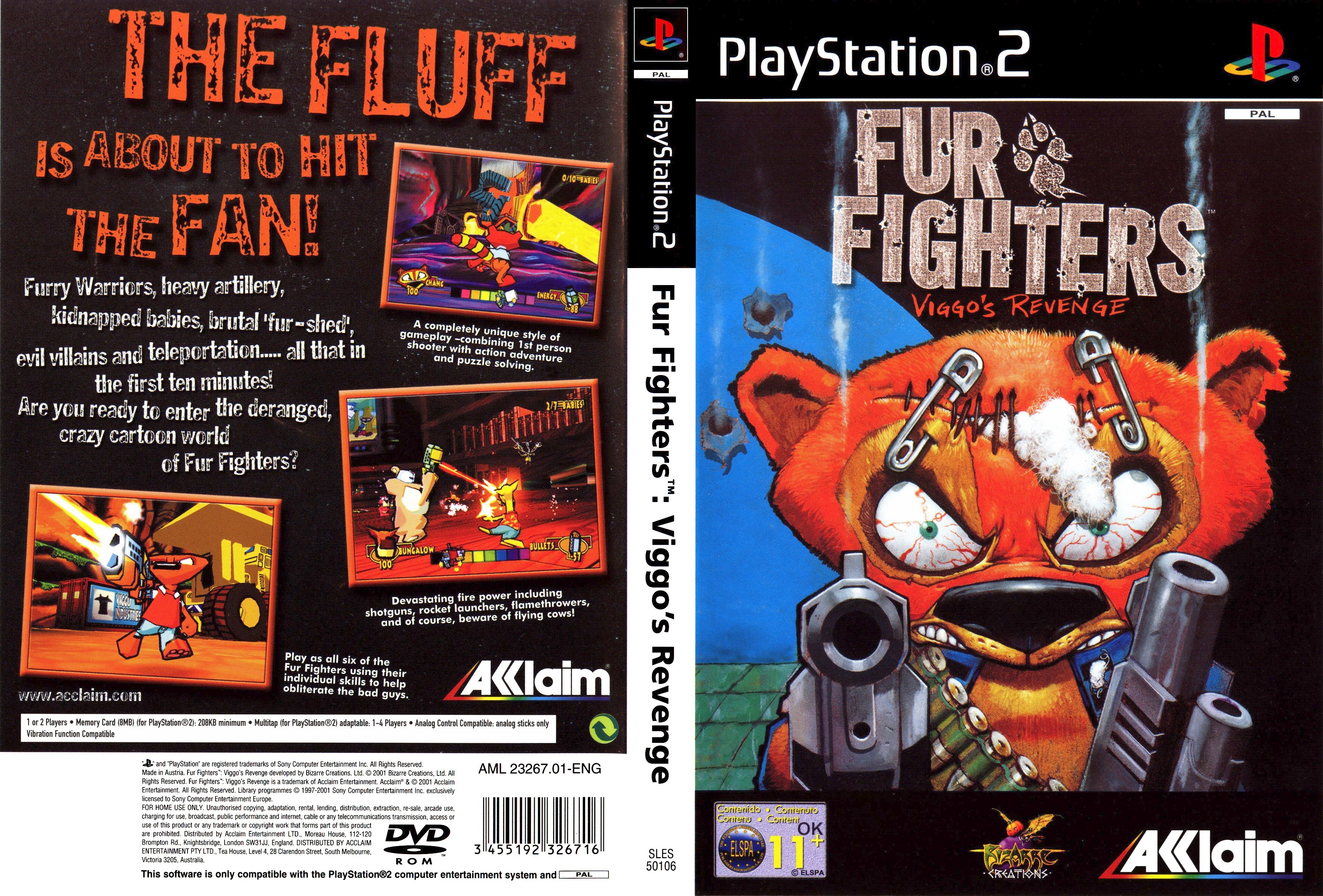 Fur Fighters - Viggo's Revenge PSX cover