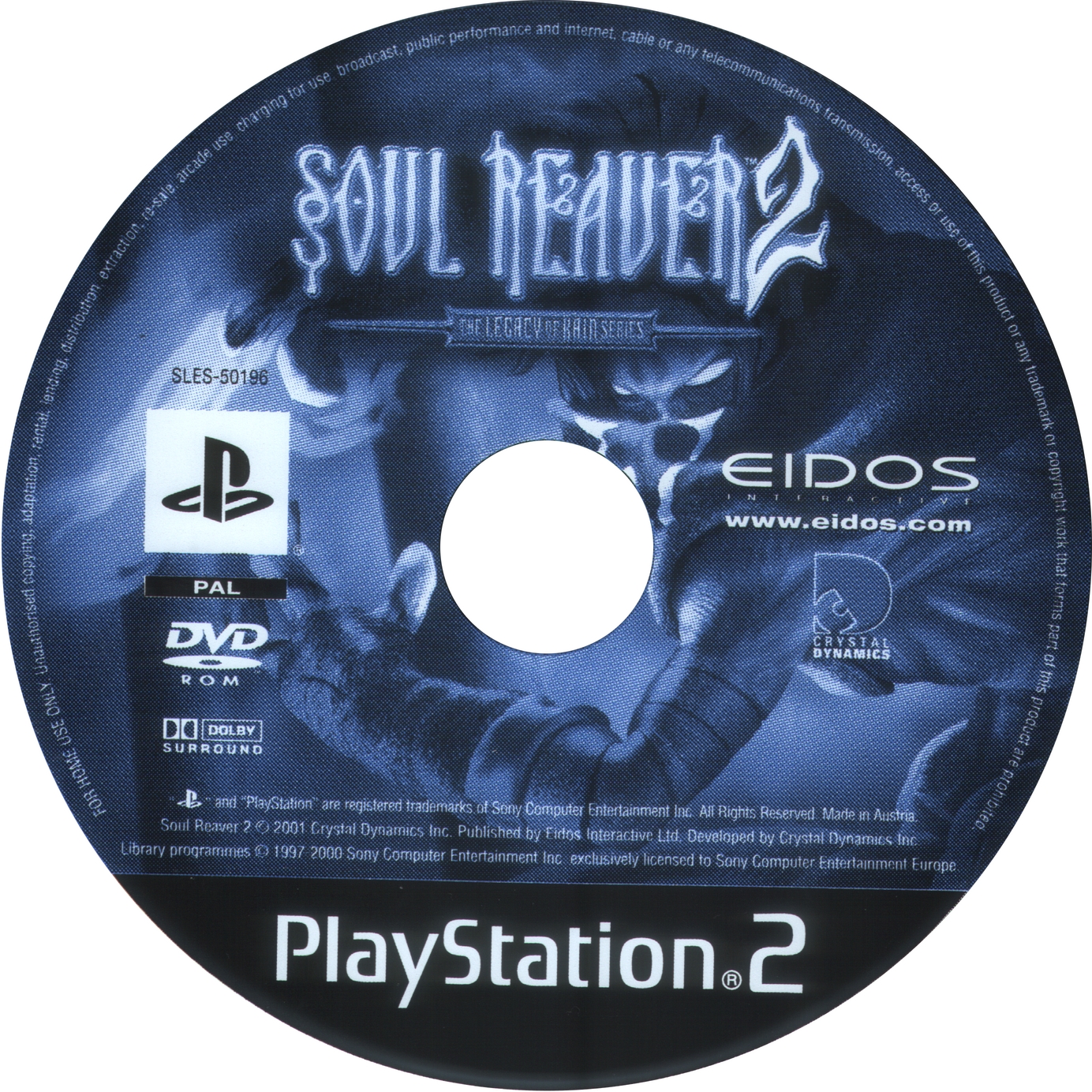 Legacy of Kain - Soul Reaver 2 PS2 cover