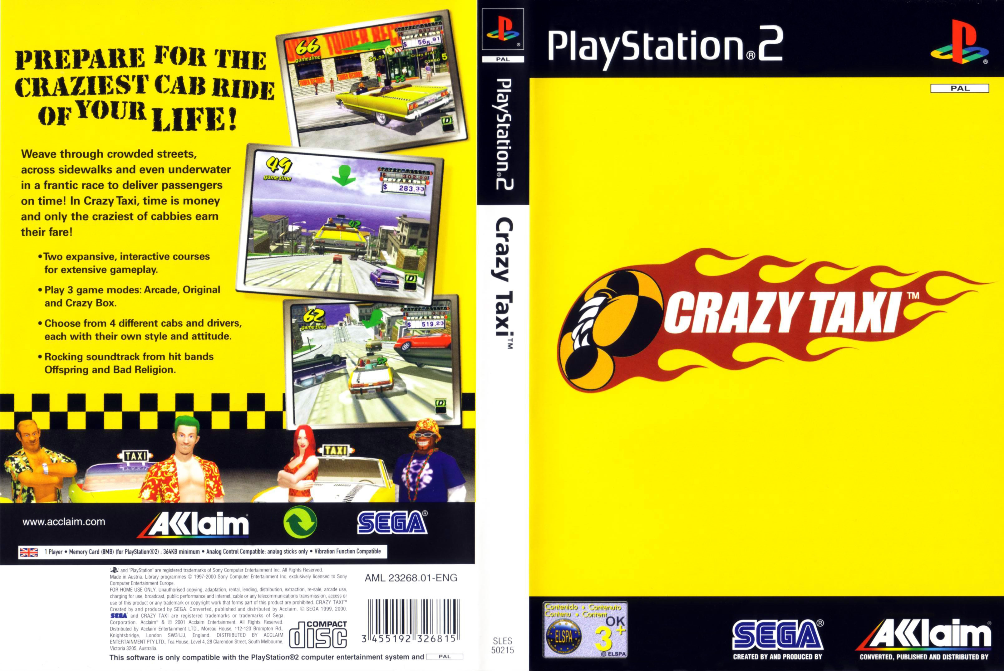 Crazy Taxi PSX cover
