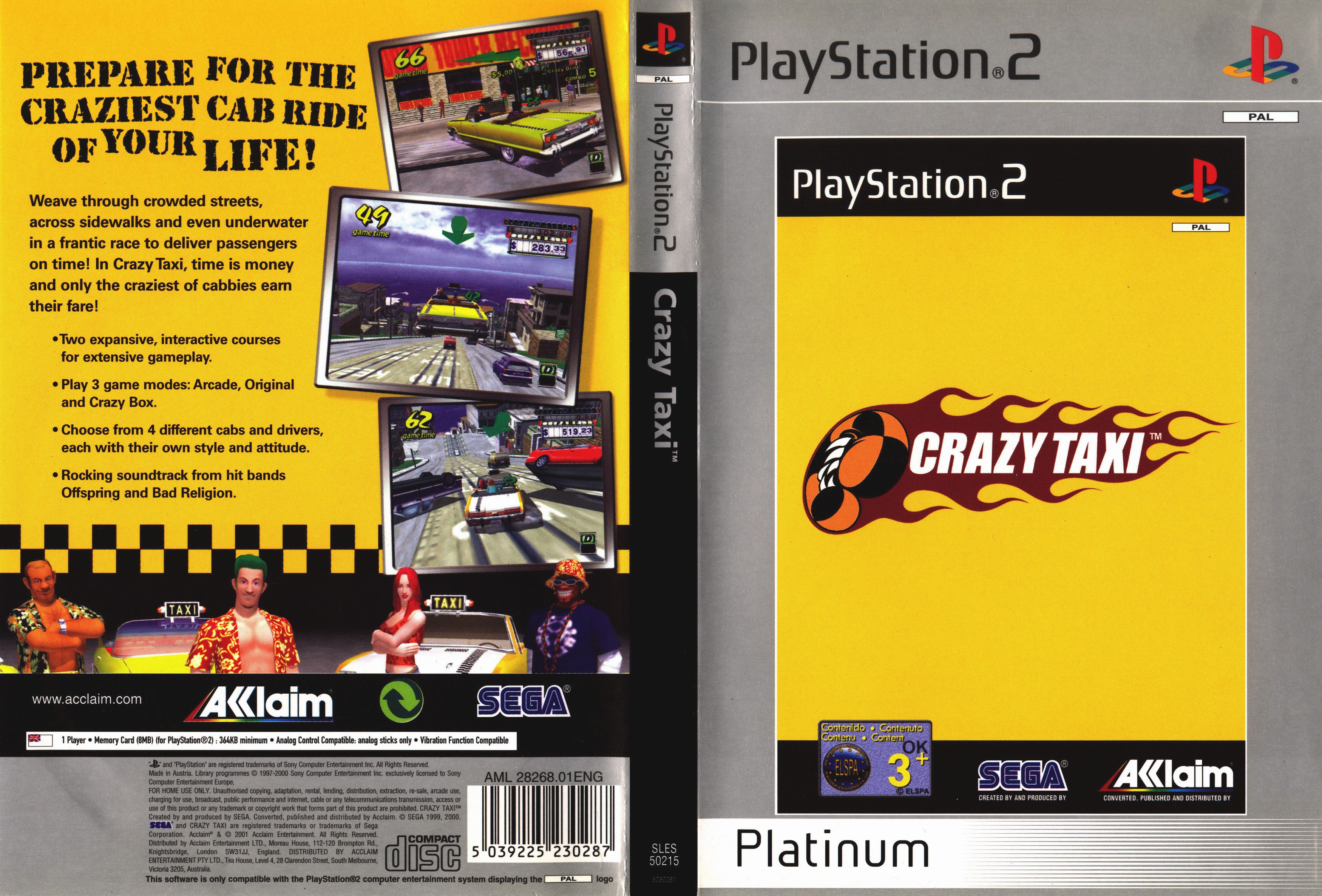 Crazy Taxi PSX cover