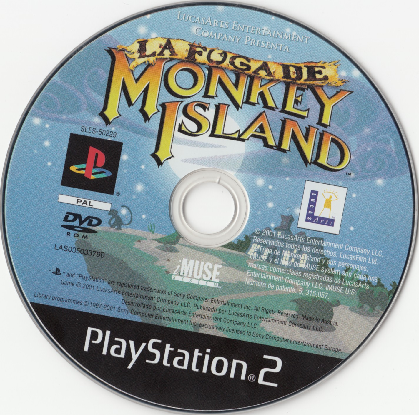 La Fuga de Monkey Island PSX cover