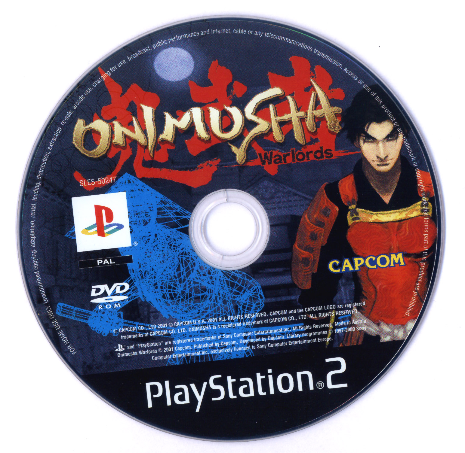 Onimusha - Warlords PSX cover