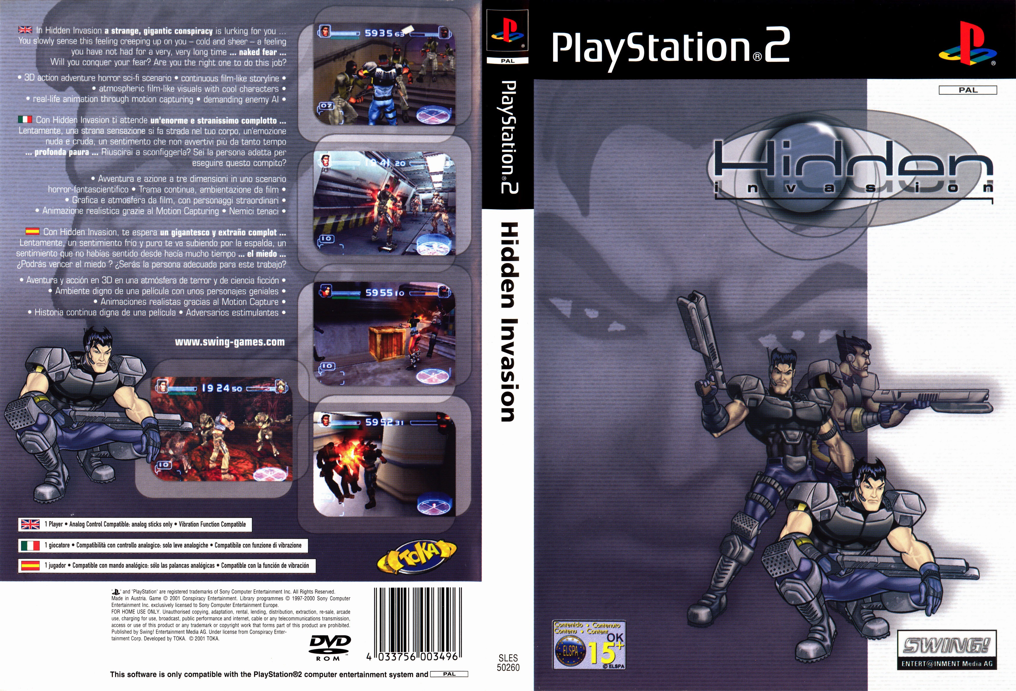 Hidden Invasion PS2 cover