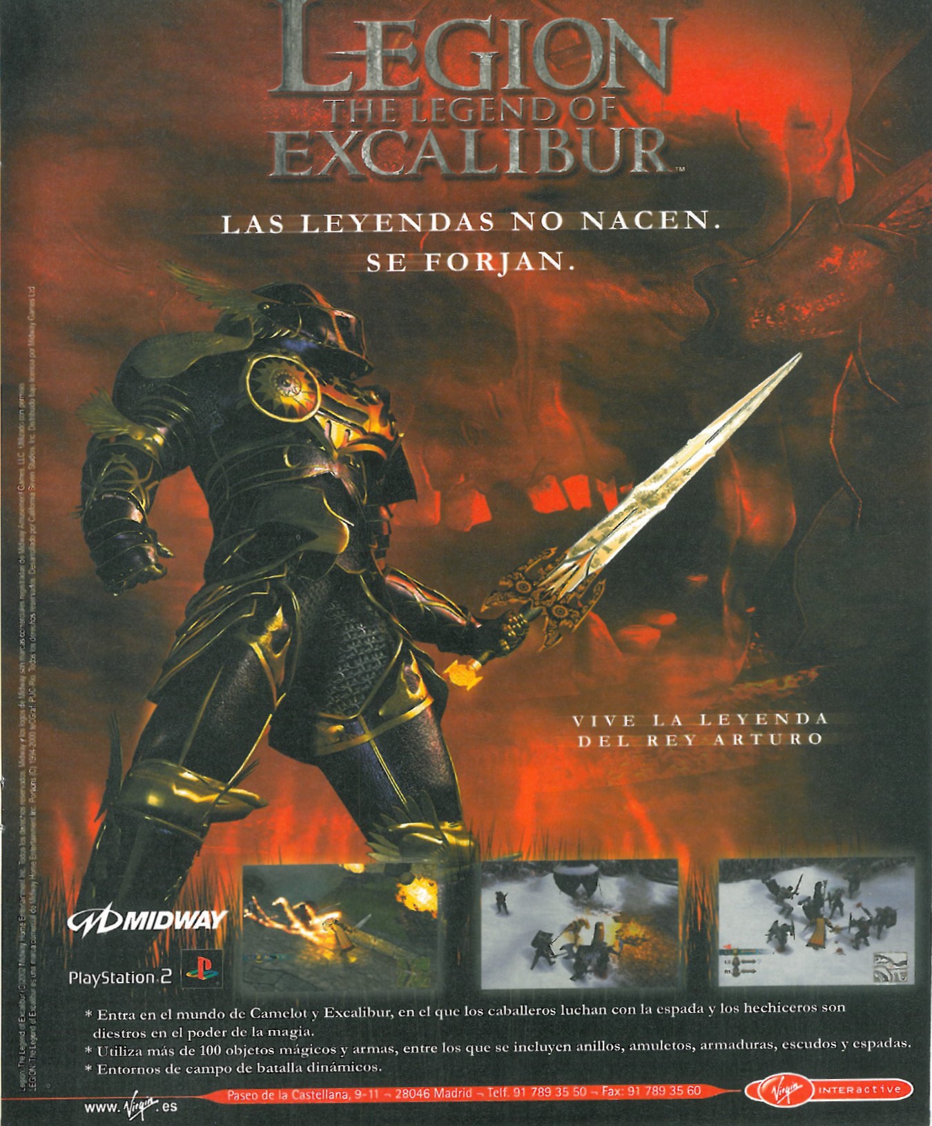 Legion - The Legend of Excalibur PS2 cover