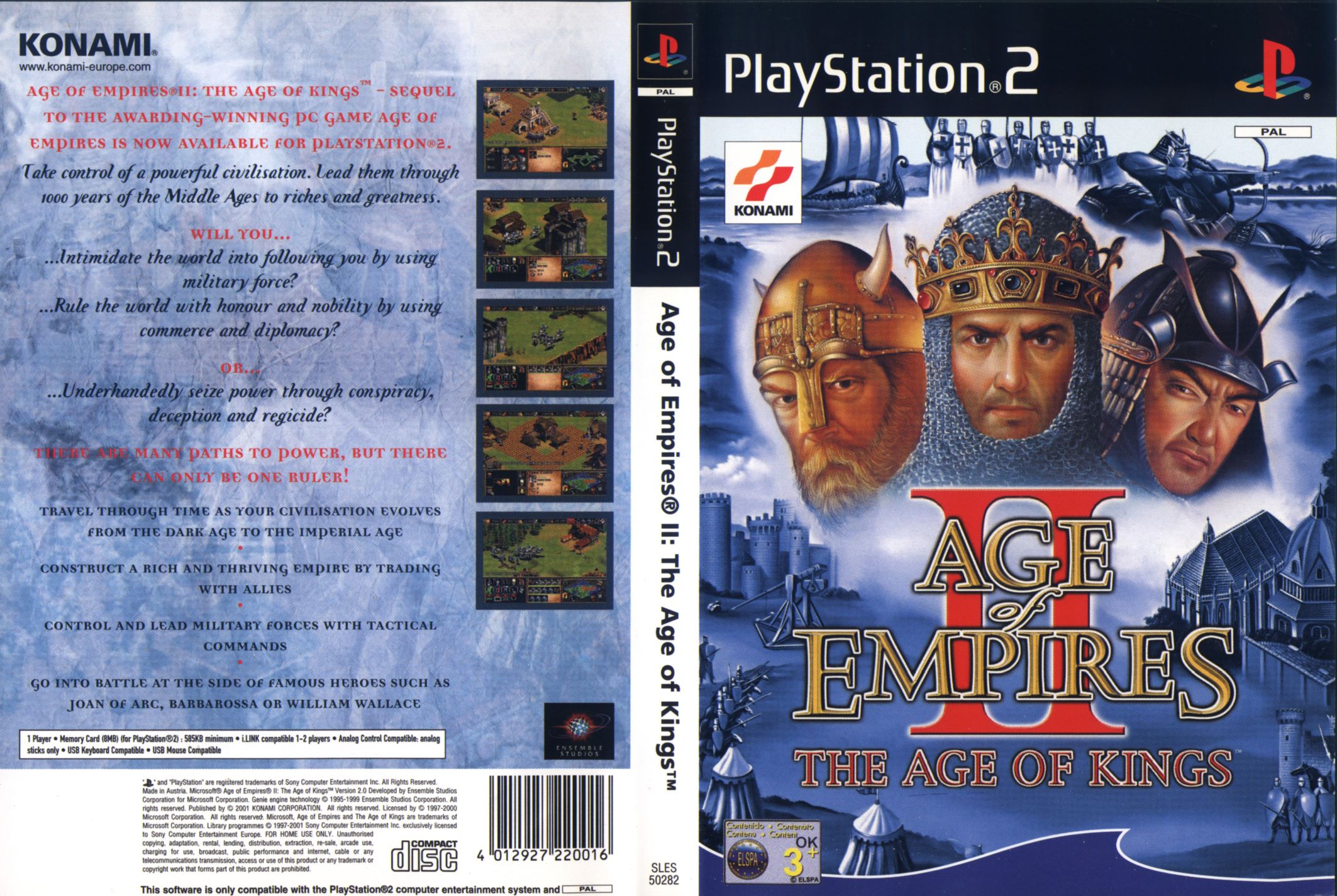 Age of Empires II - The Age of Kings PSX cover
