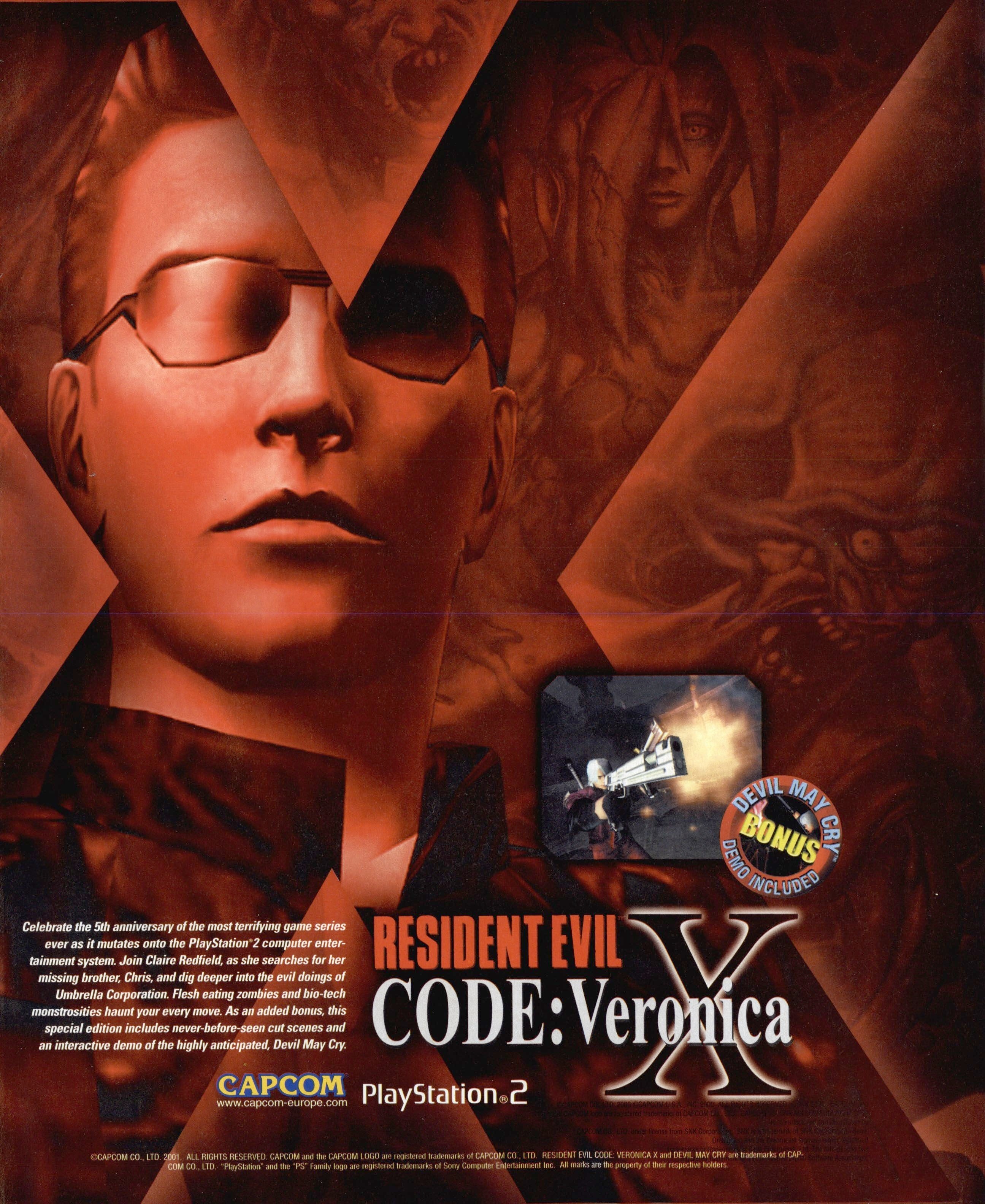 Resident Evil - Code - Veronica X Pro PS2 cover