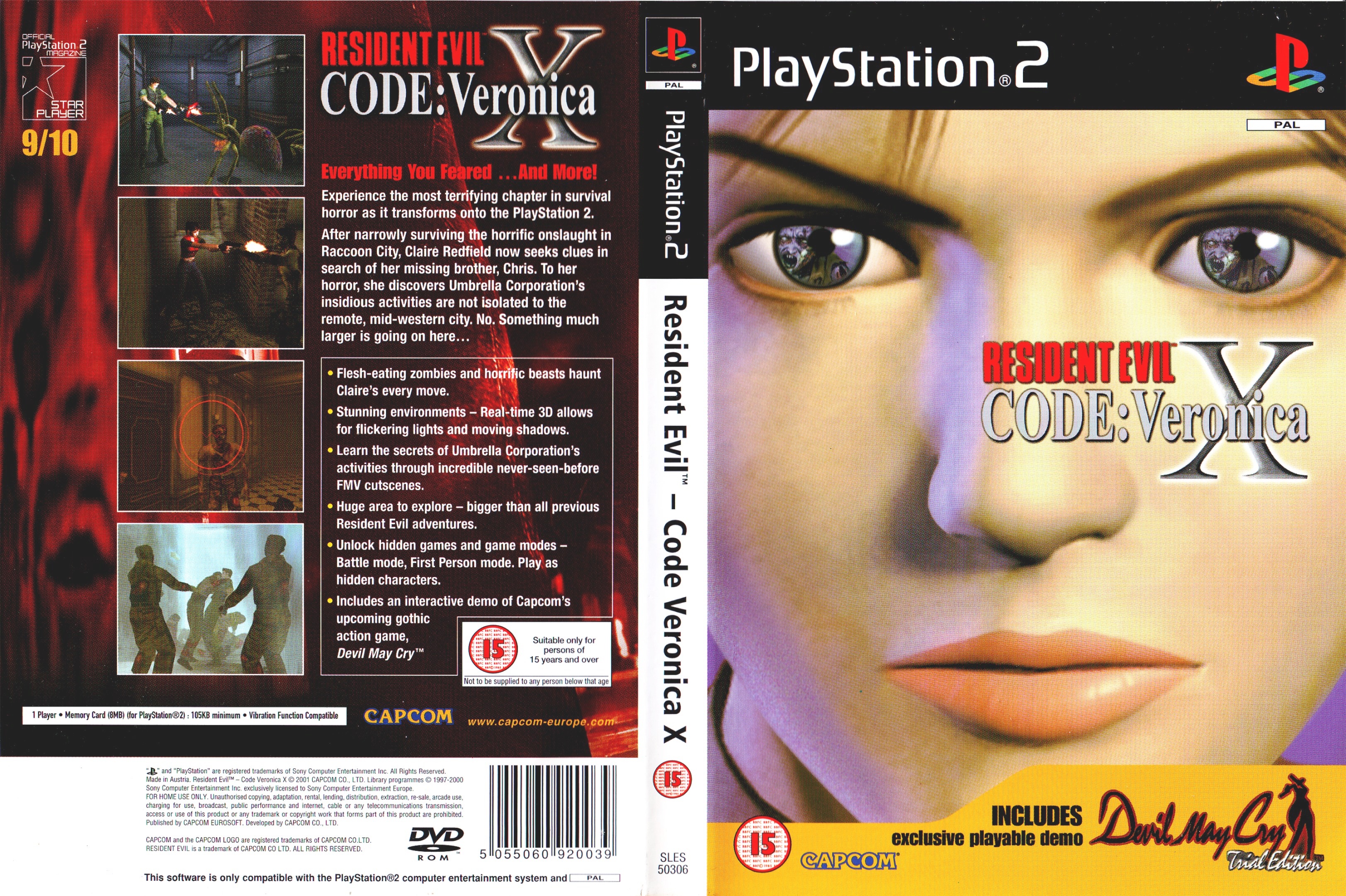 Resident Evil - Code - Veronica X Pro PS2 cover