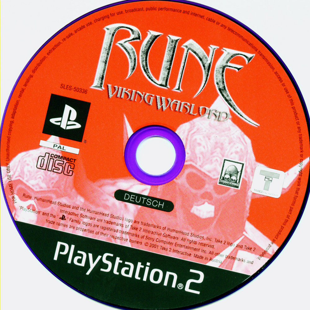 Rune - Viking Warlord PS2 cover