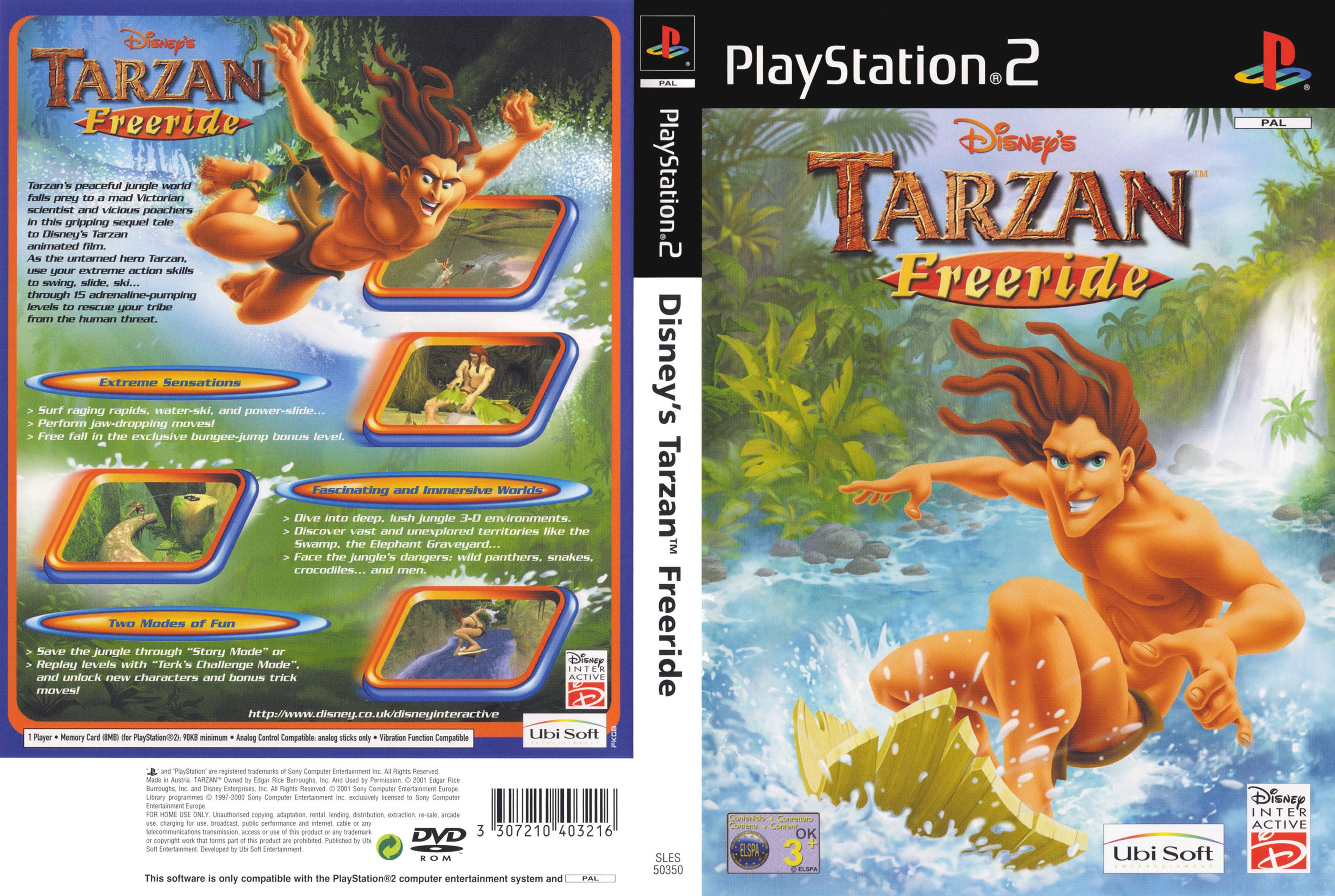 Disney's Tarzan Freeride PSX cover
