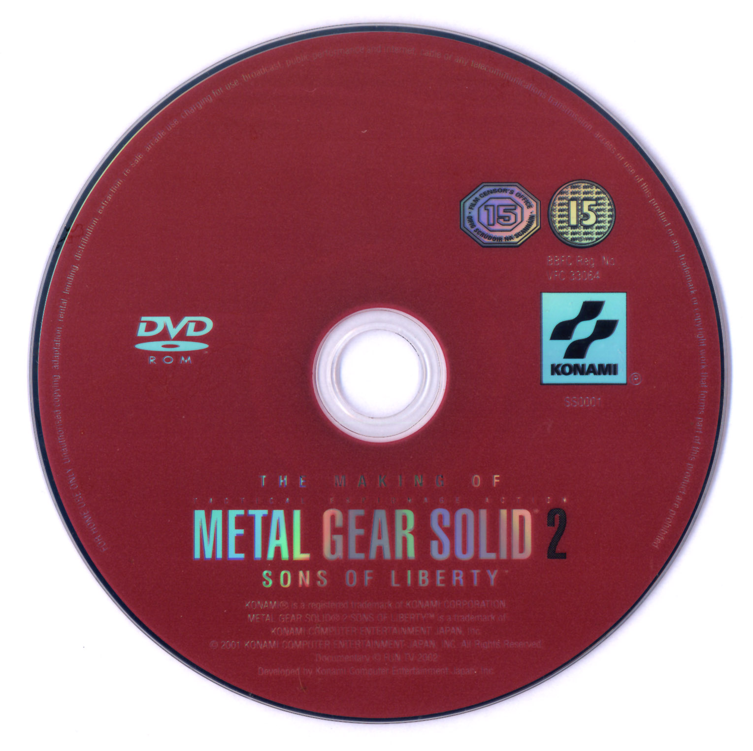 Metal Gear Solid 2 - Sons of Liberty PSX cover