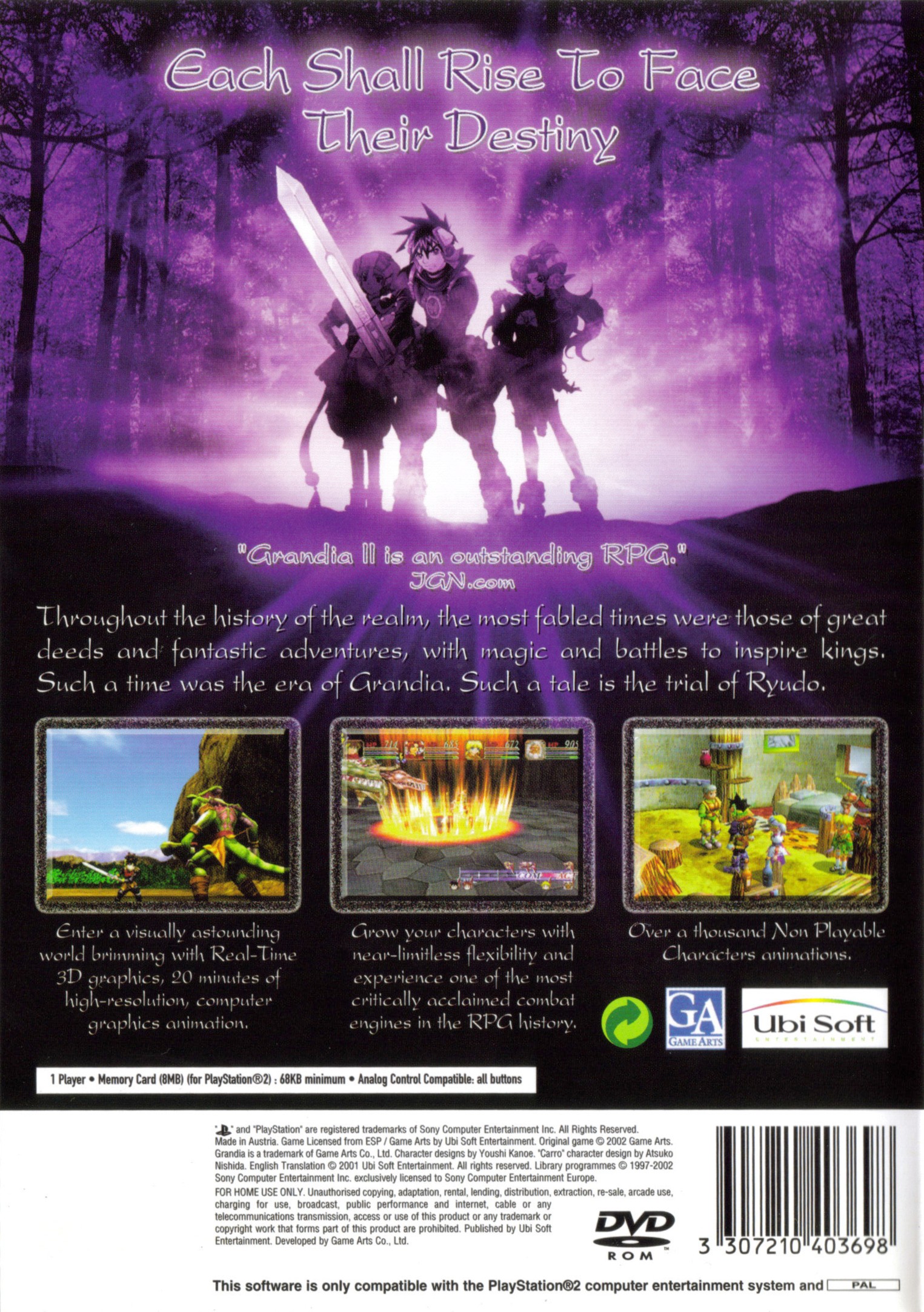 Grandia II PSX cover