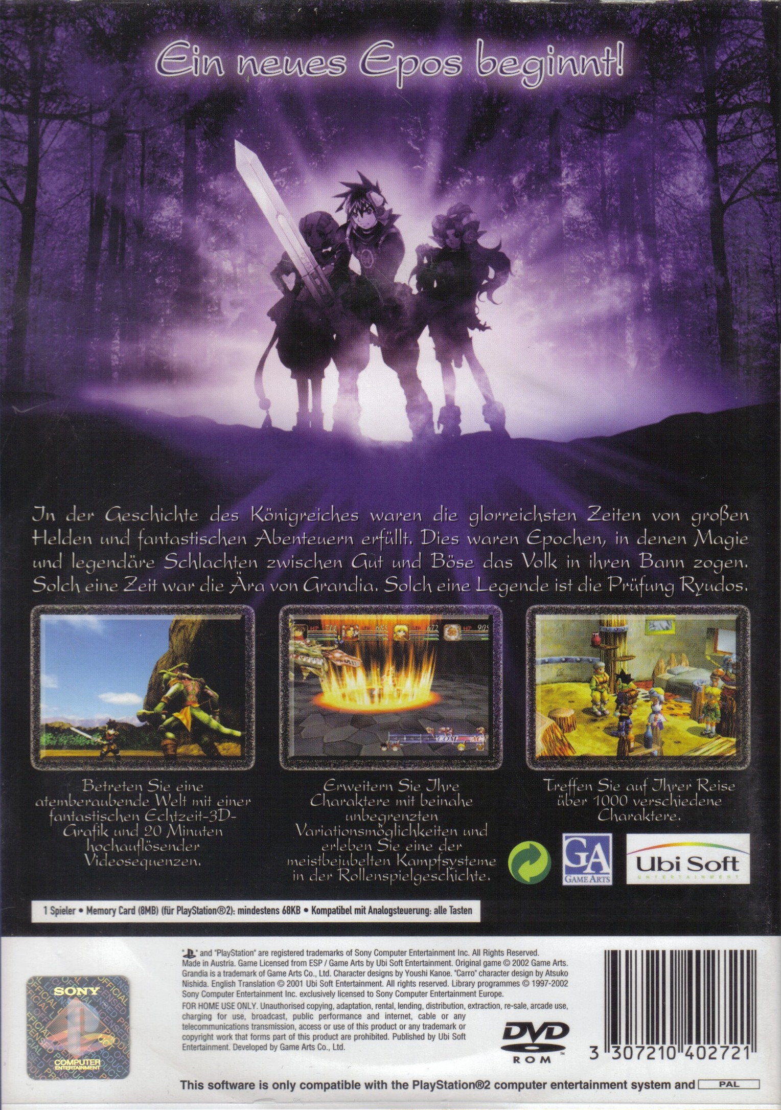 Grandia II PSX cover