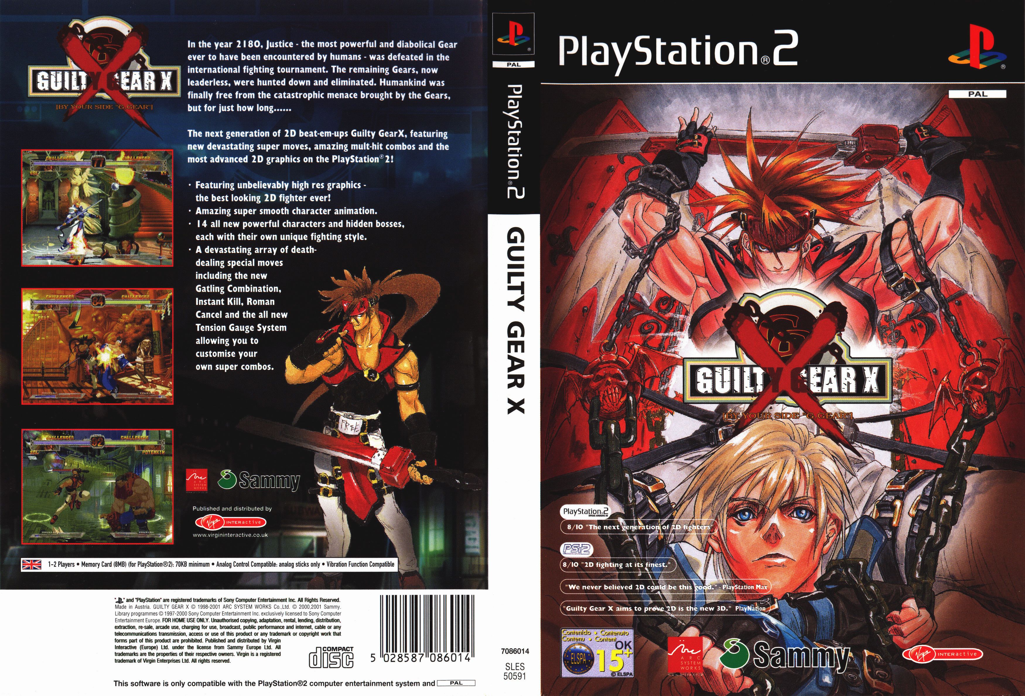 Guilty Gear X PS2 cover