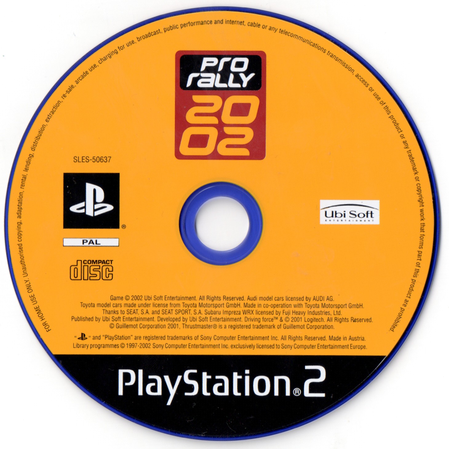 Pro Rally 2002 PSX cover