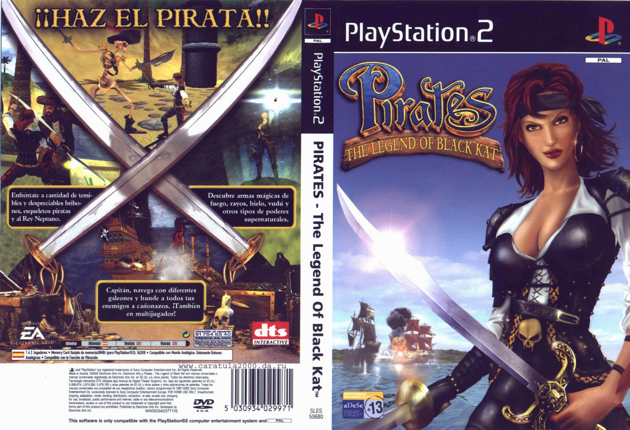 Pirates - The Legend of Black Kat PS2 cover
