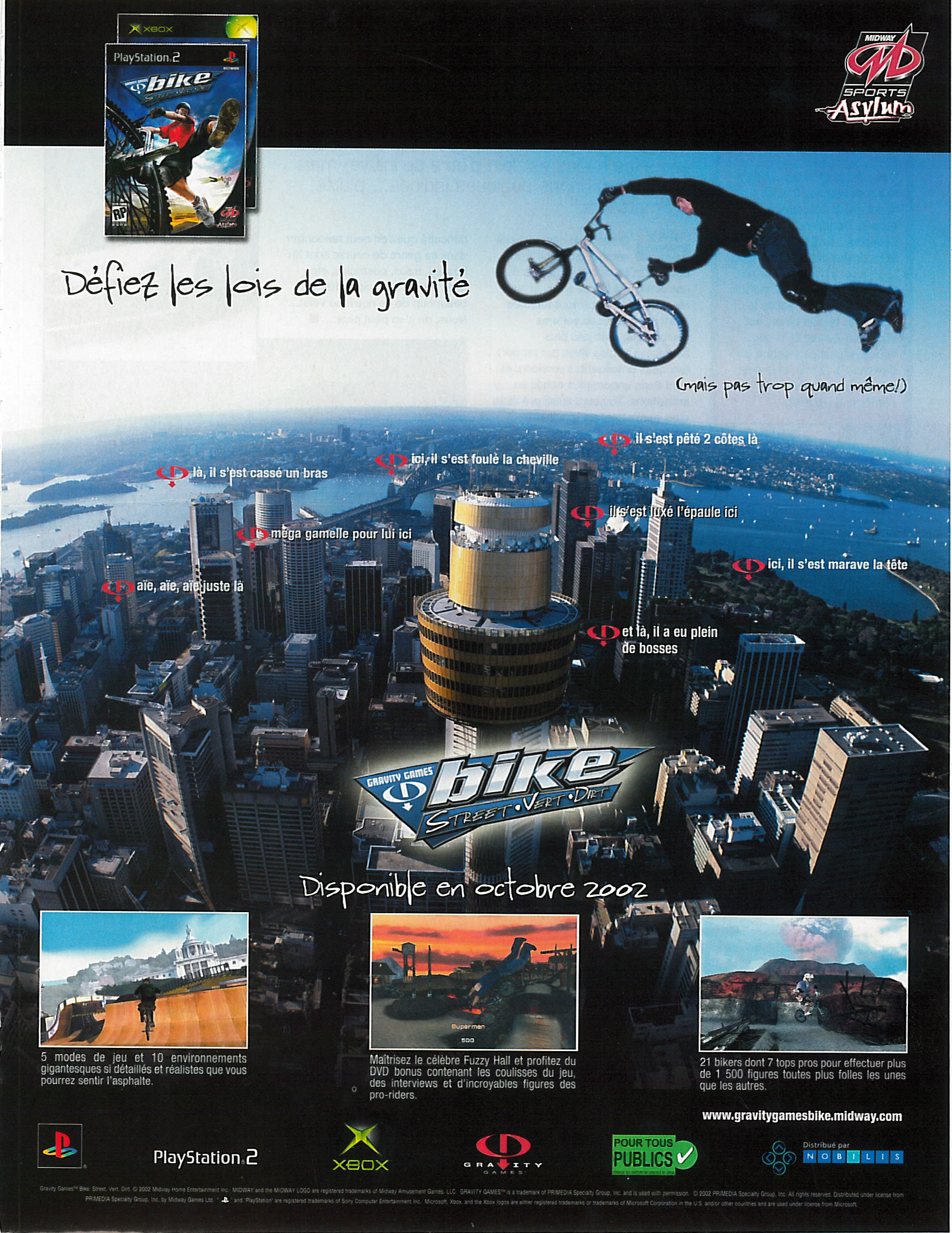 Gravity Games Bike - Street. Vert. Dirt. PS2 cover