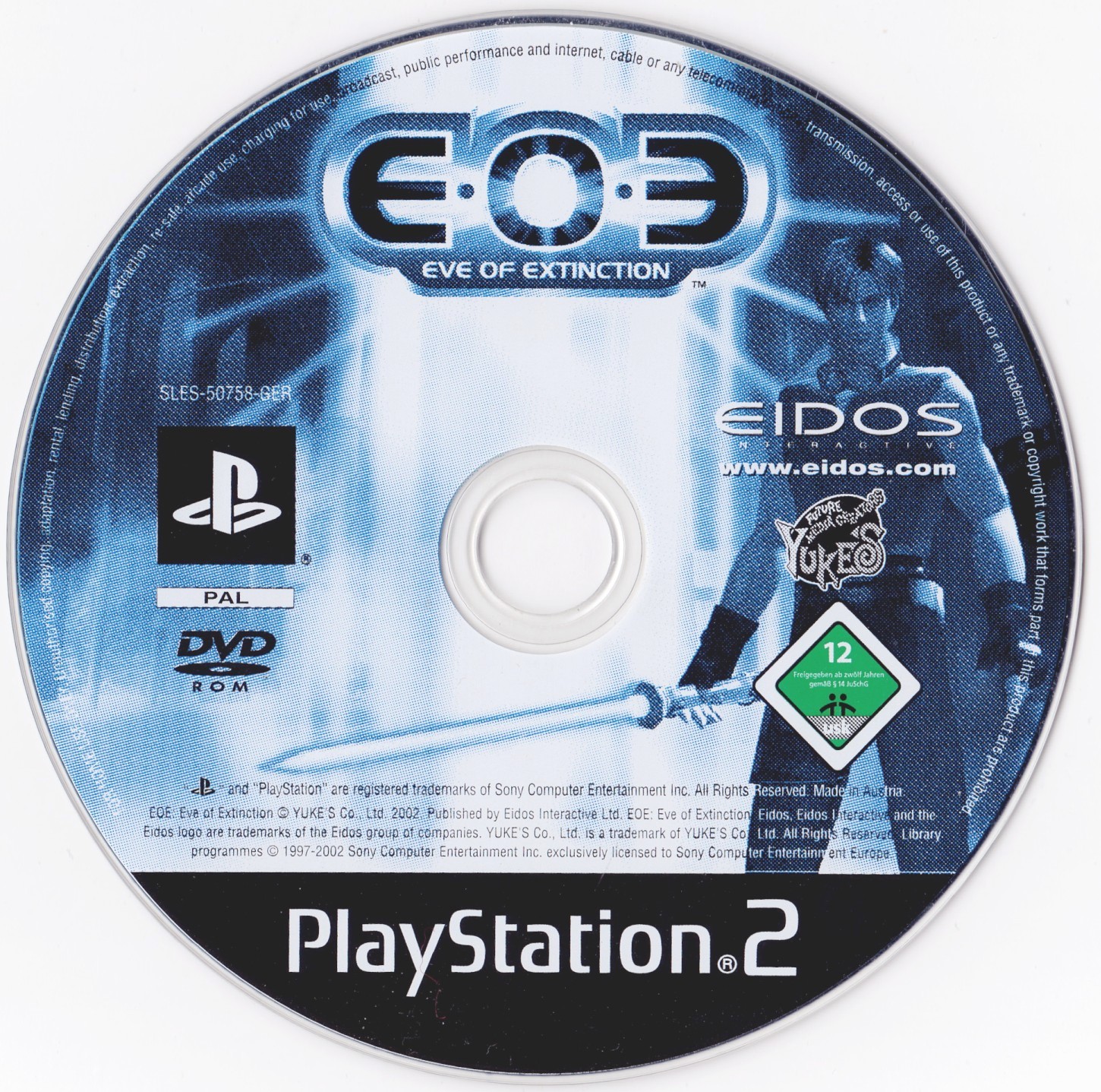 E.O.E. - Eve of Extinction PSX cover