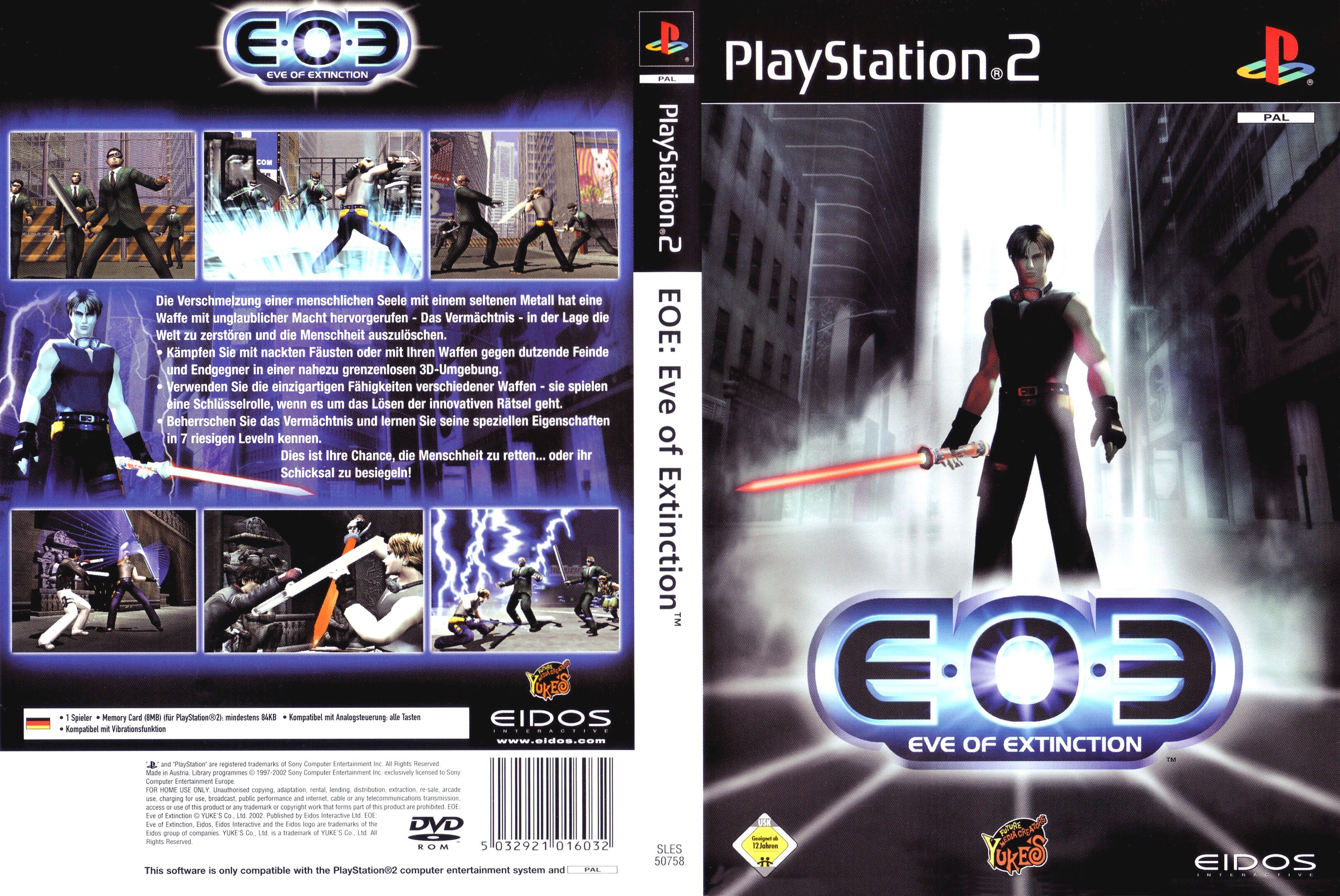 E.O.E. - Eve of Extinction PSX cover
