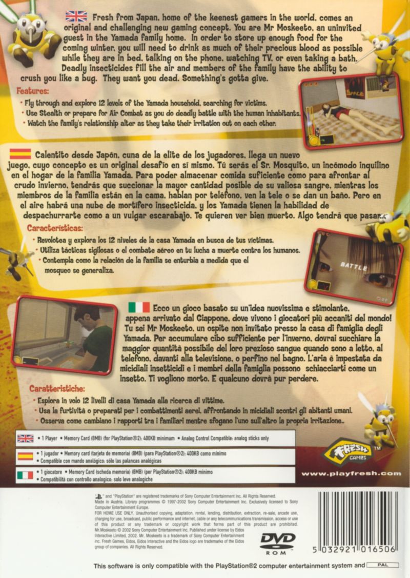 Mr. Moskeeto PS2 cover