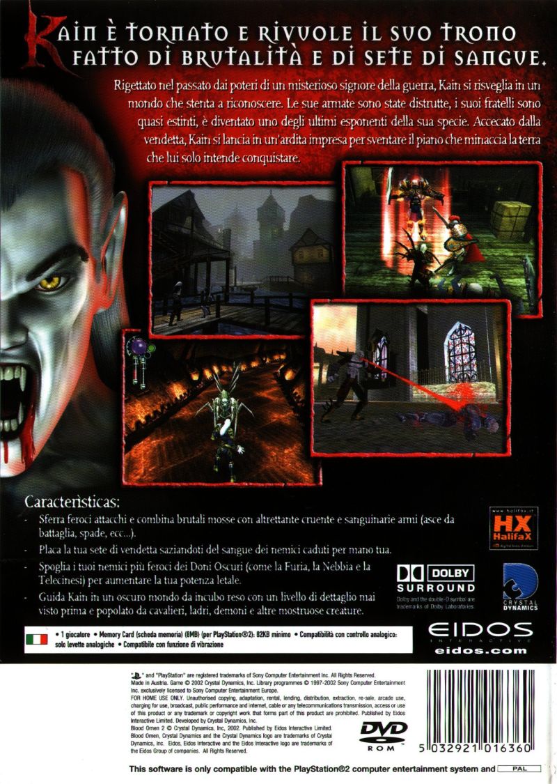Legacy of Kain - Blood Omen 2 PS2 cover