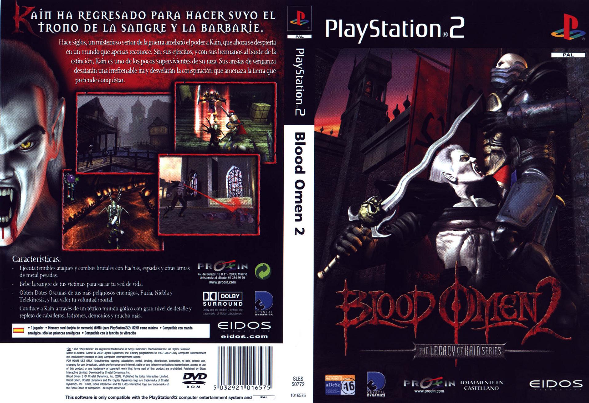 Legacy of Kain - Blood Omen 2 PS2 cover