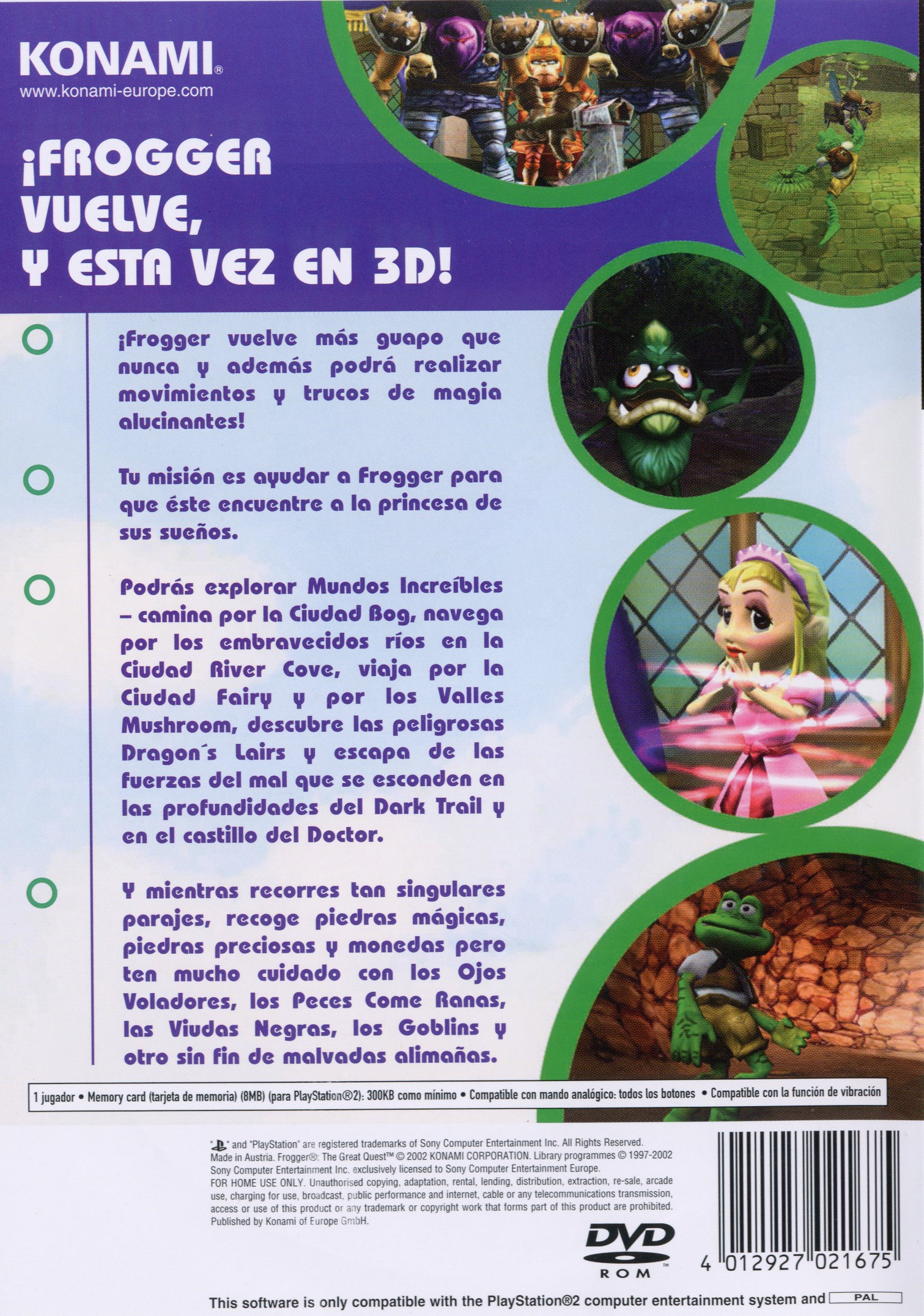 Frogger - The Great Quest PSX cover