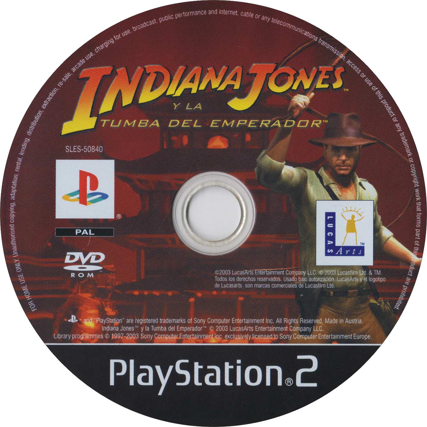 Indiana Jones y la tumba del Emperador PSX cover