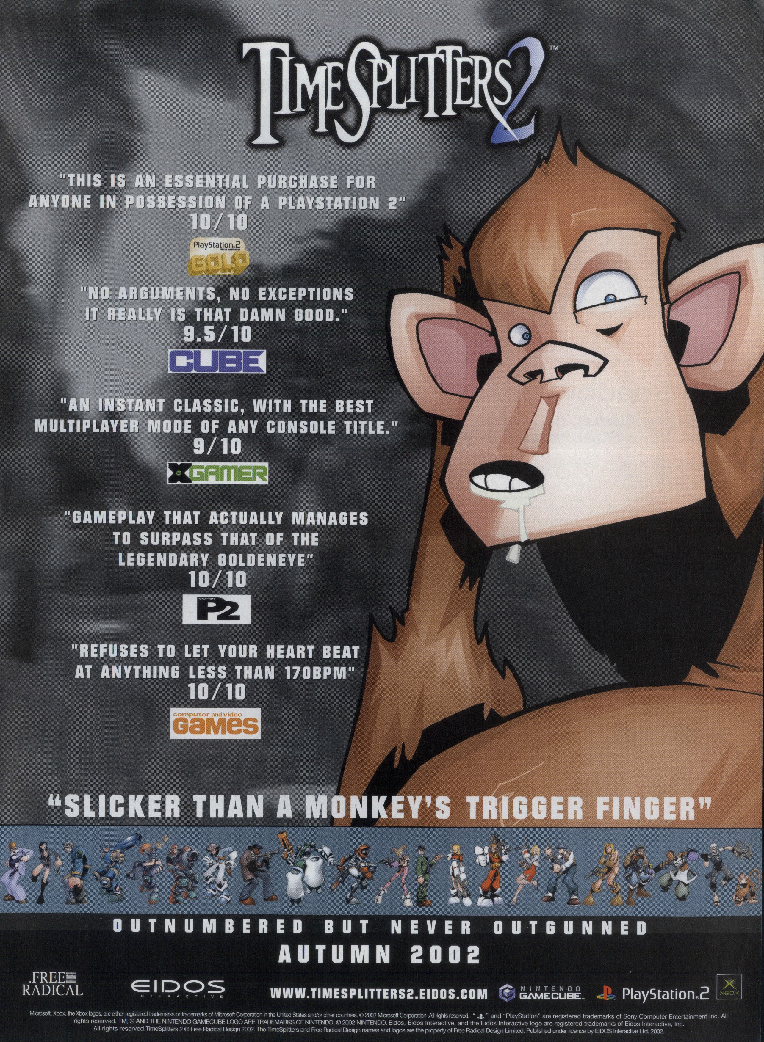 TimeSplitters 2 PS2 cover