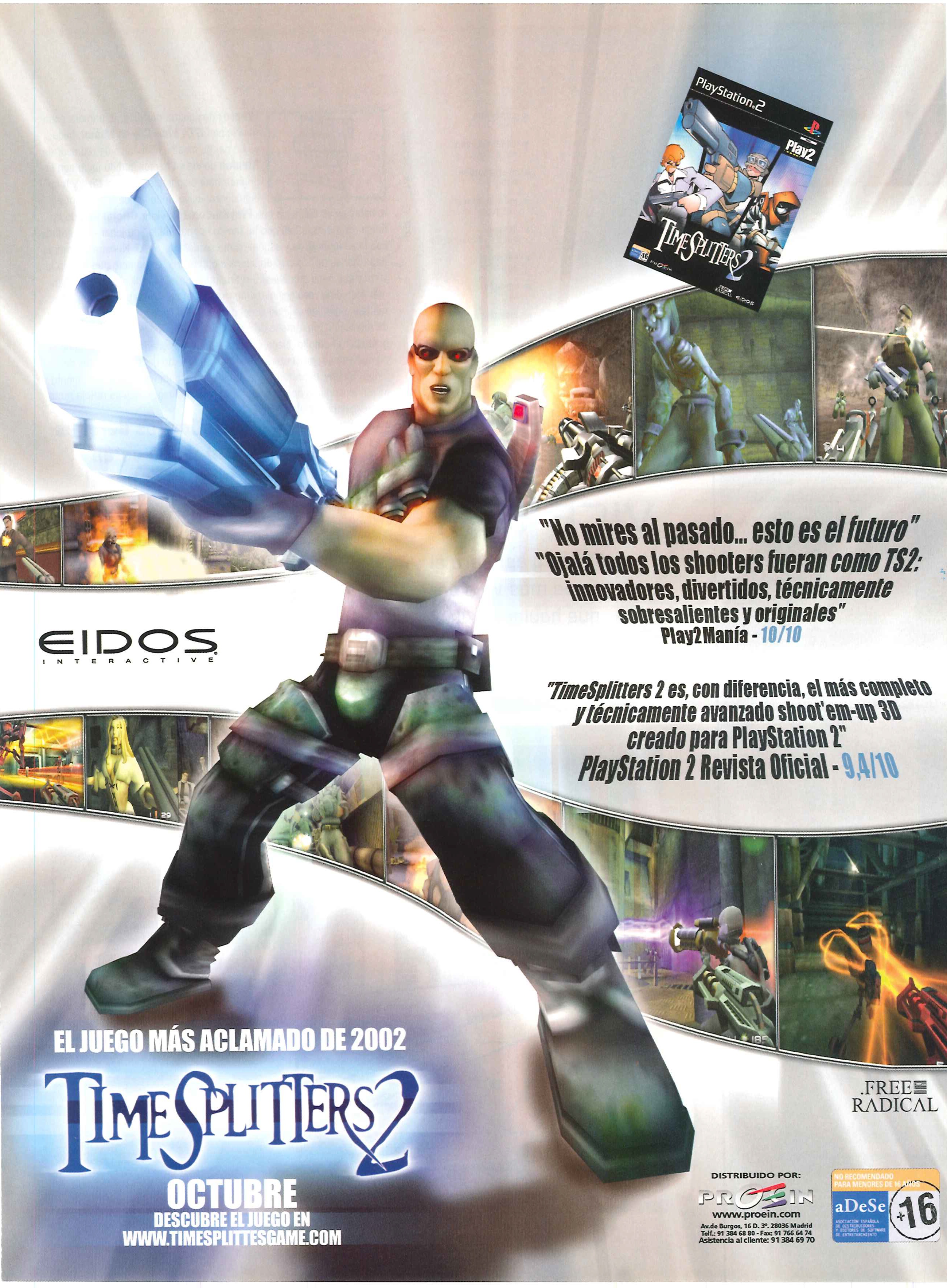TimeSplitters 2 PS2 cover