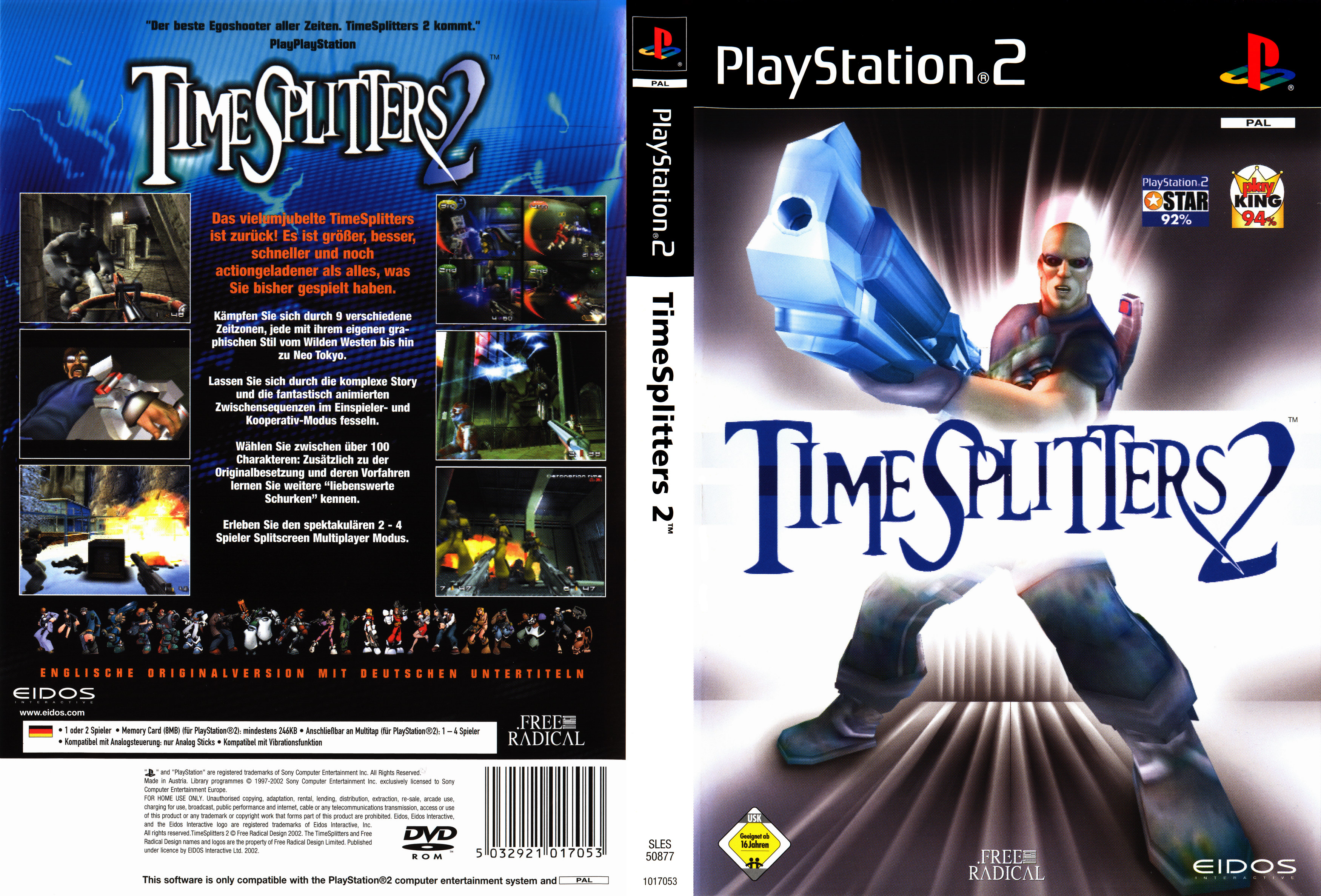 TimeSplitters 2 PS2 cover