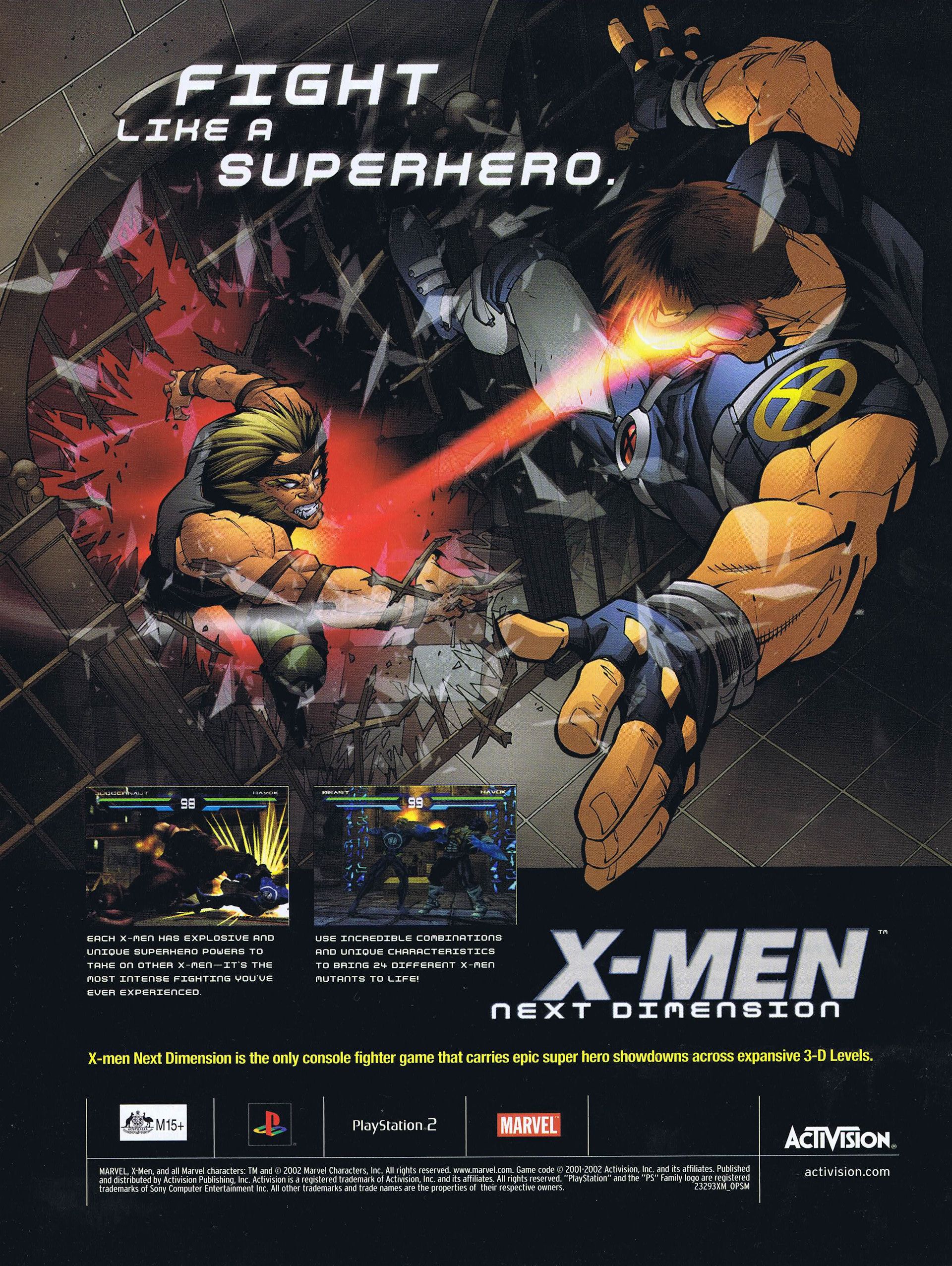 X-Men - Next Dimension PSX 2 cover