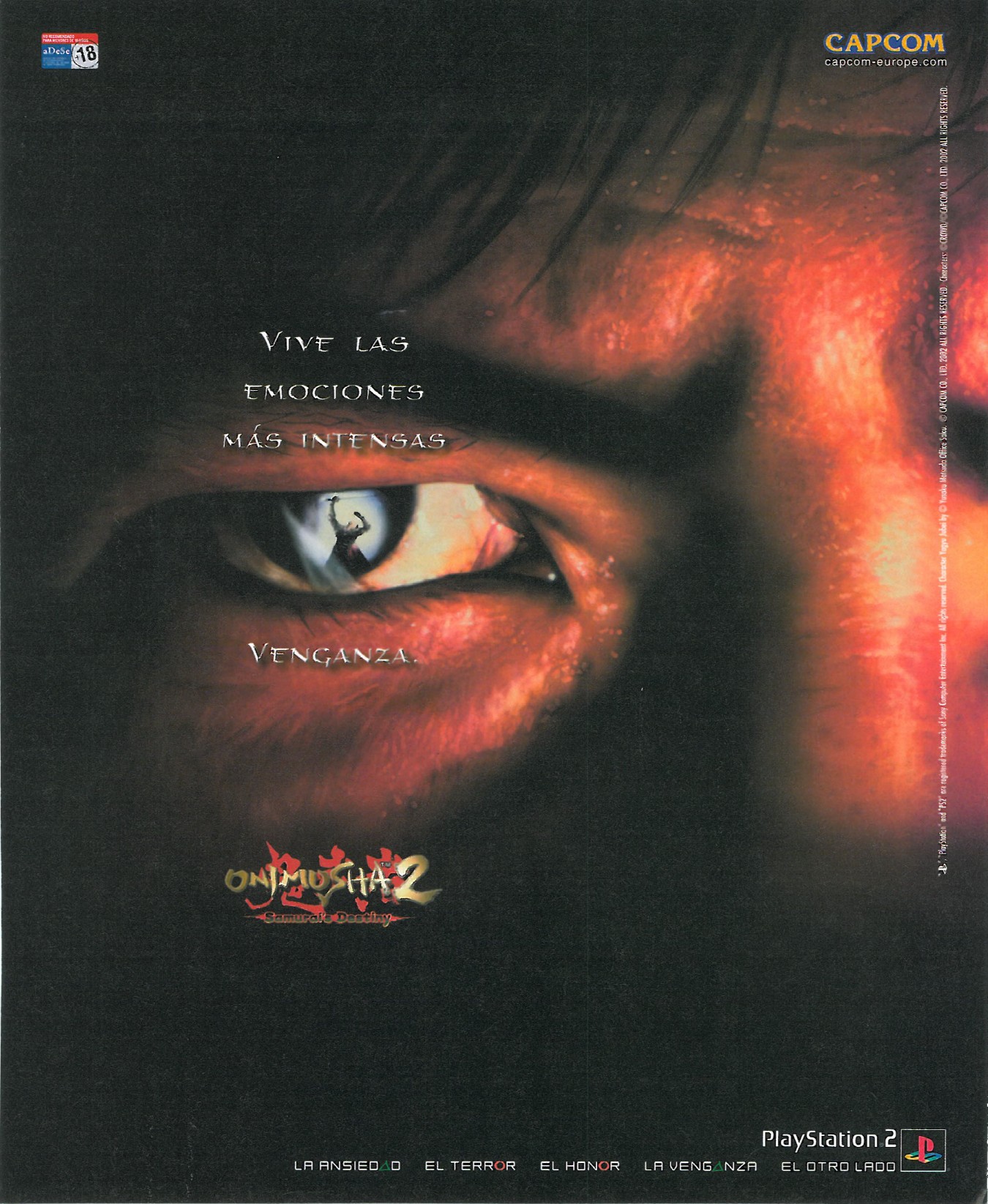 Onimusha 2 - Samurai's Destiny PS2 cover