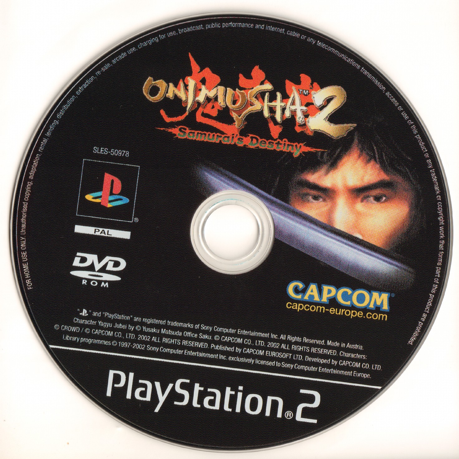 Onimusha 2 - Samurai's Destiny PS2 cover