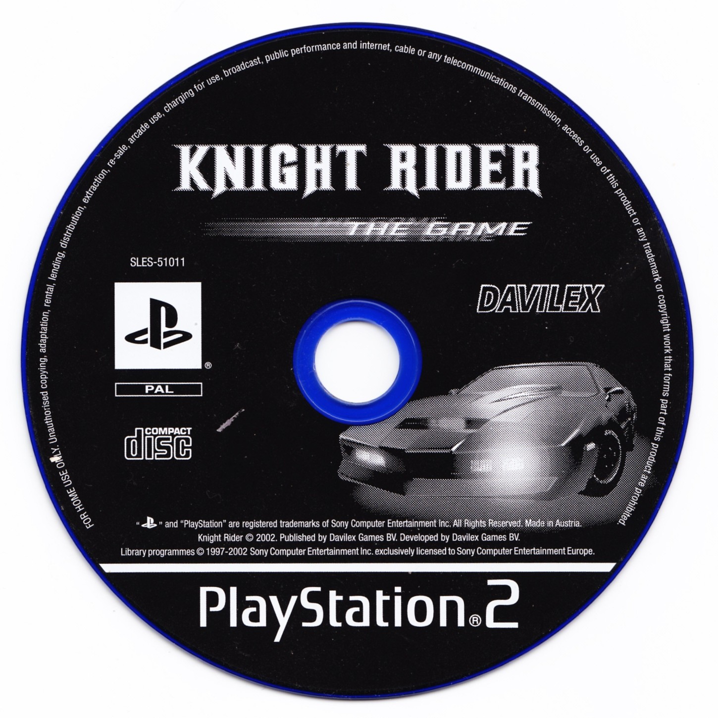 Knight Rider - The game PS2 cover